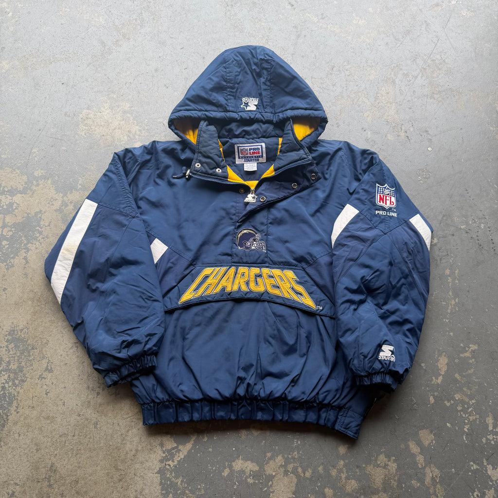 90'S CHARGERS STARTER PRO LINE PULLOVER JACKET (L)