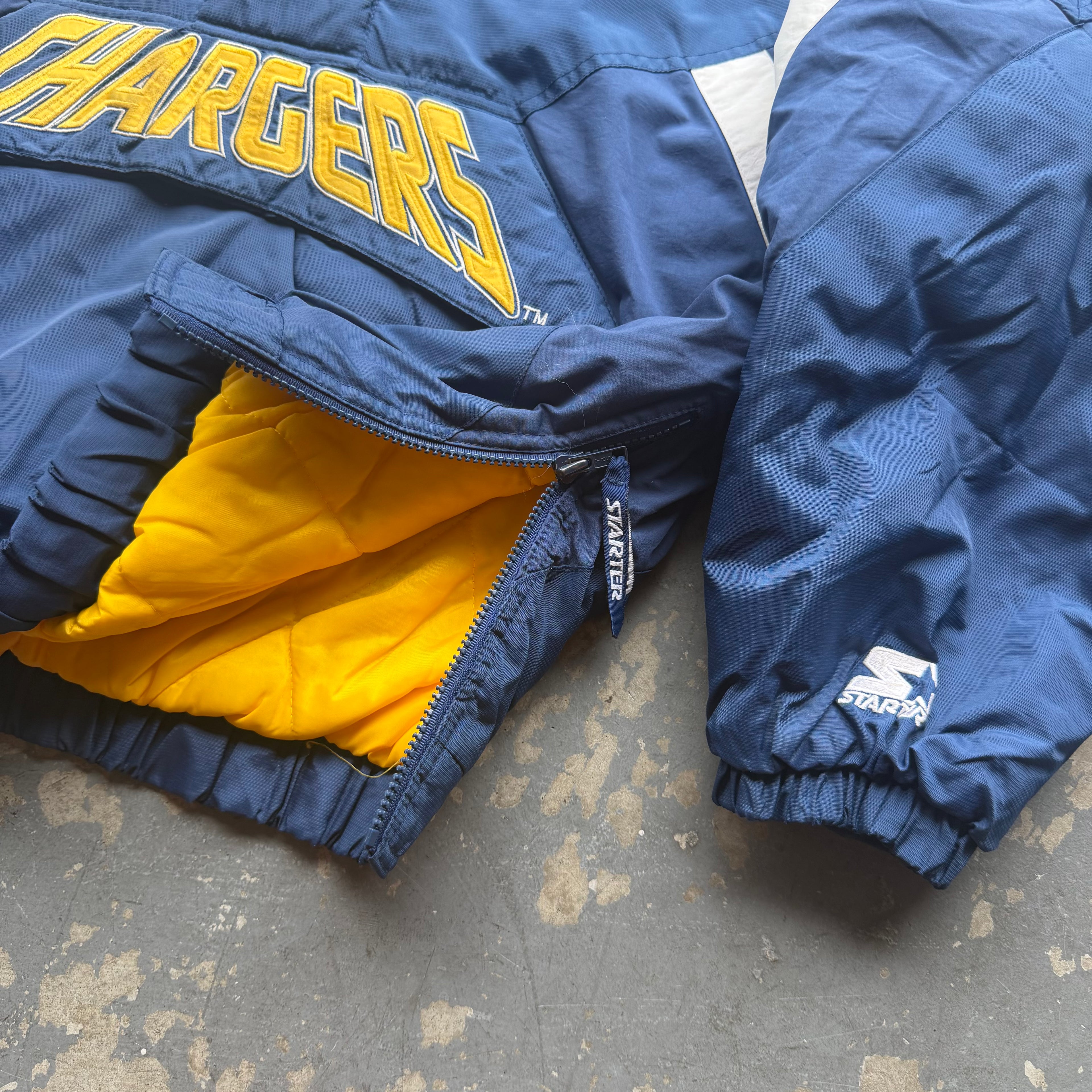 90'S CHARGERS STARTER PRO LINE PULLOVER JACKET (L)