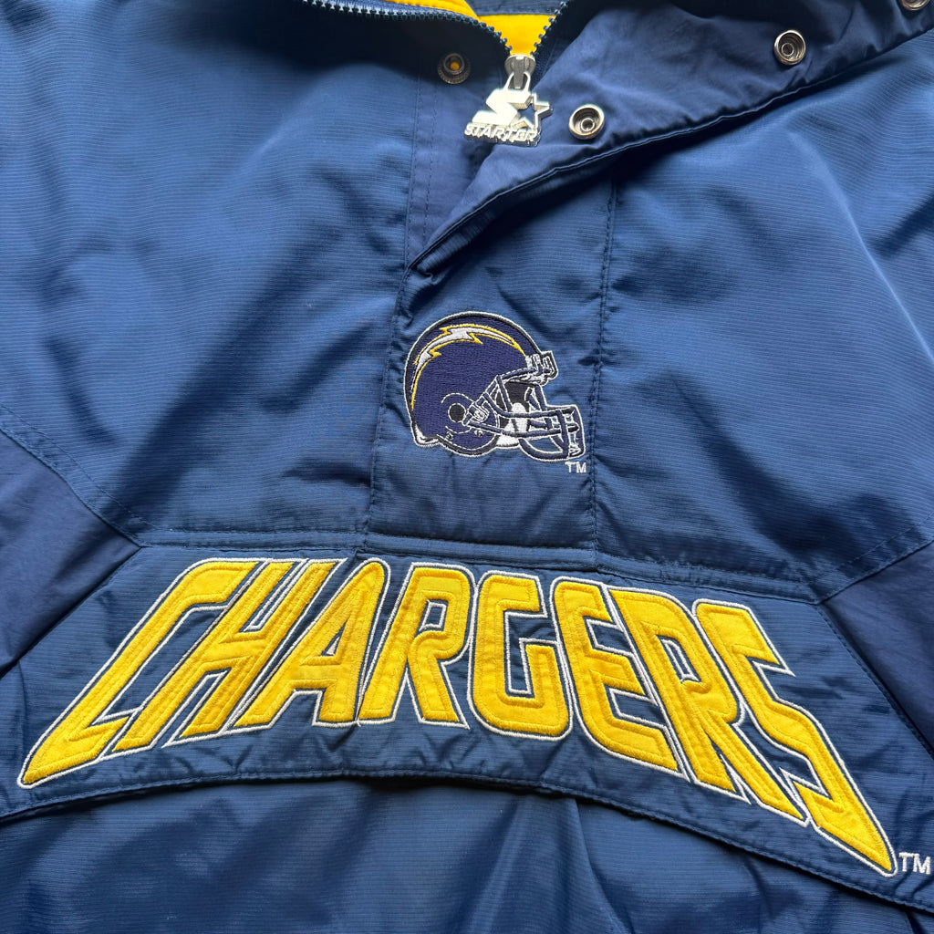 90'S CHARGERS STARTER PRO LINE PULLOVER JACKET (L)