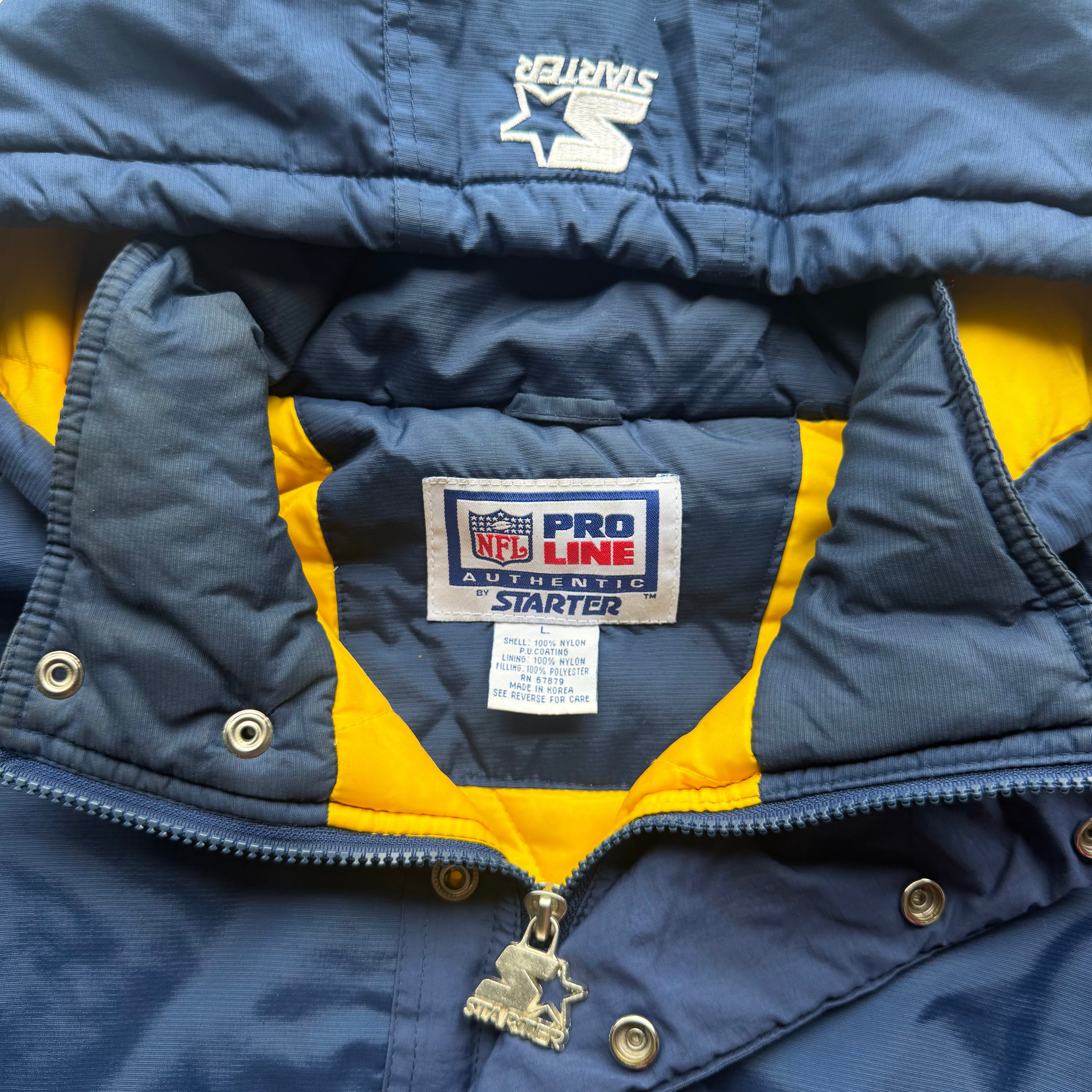 90'S CHARGERS STARTER PRO LINE PULLOVER JACKET (L)