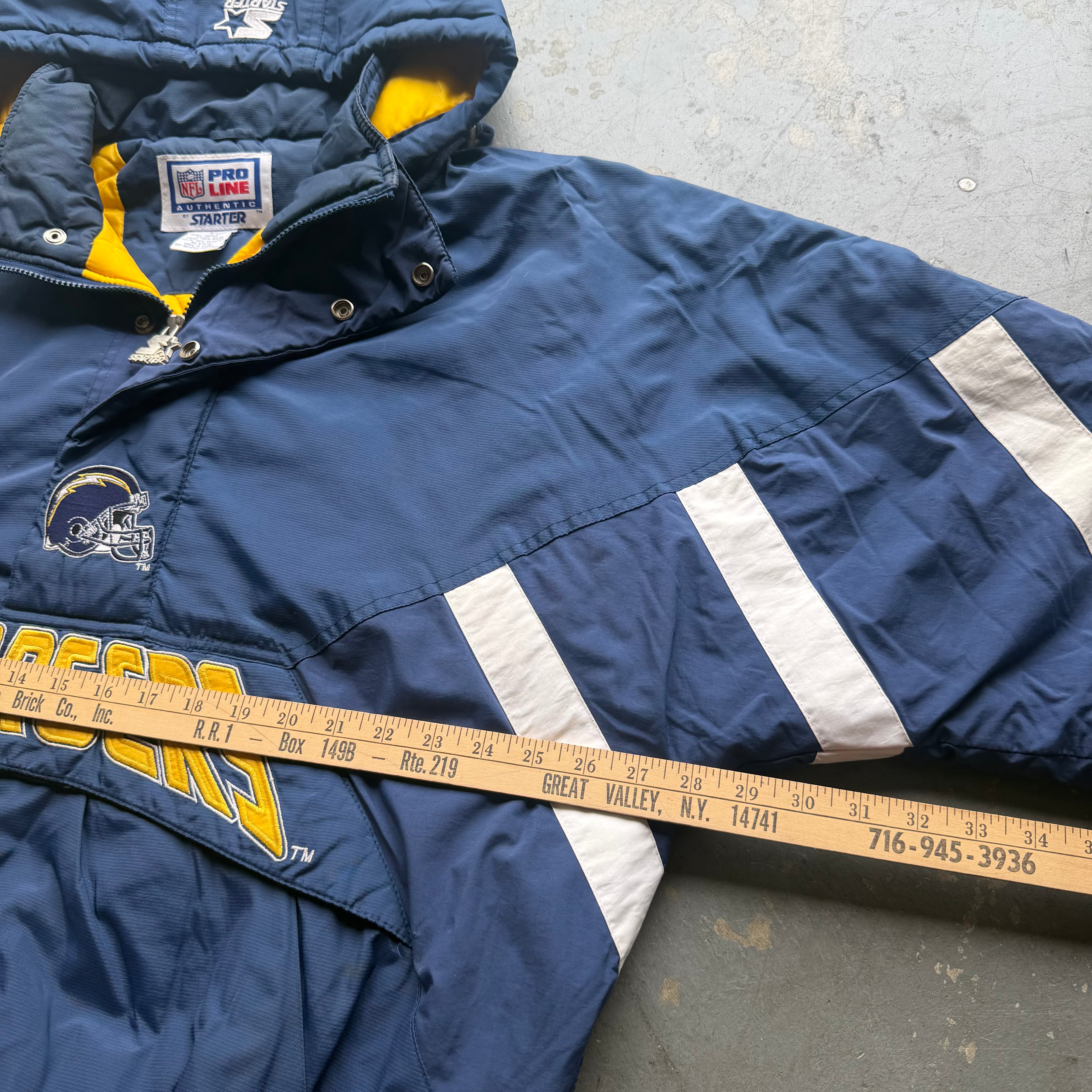 90'S CHARGERS STARTER PRO LINE PULLOVER JACKET (L)