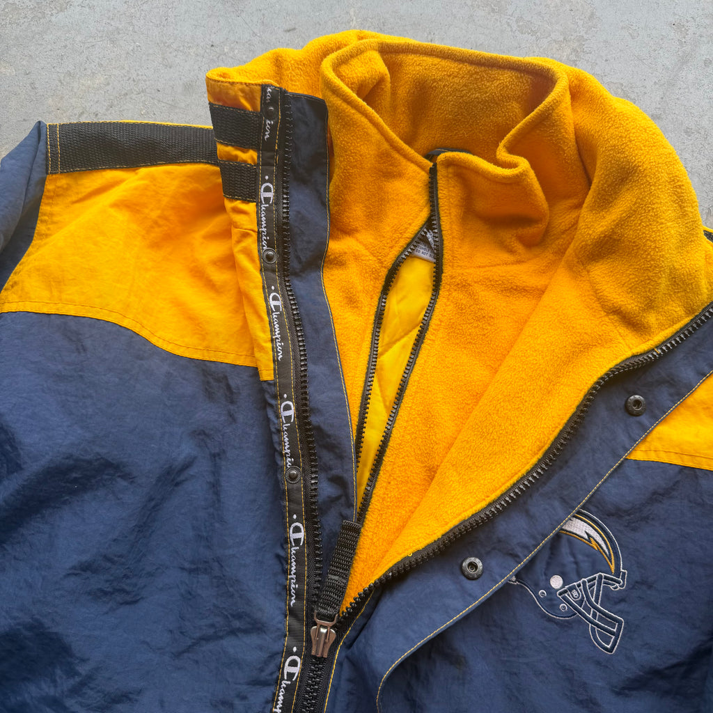 90'S CHARGERS CHAMPION SIDELINE SKI & SNOWBOARDING JACKET (L)