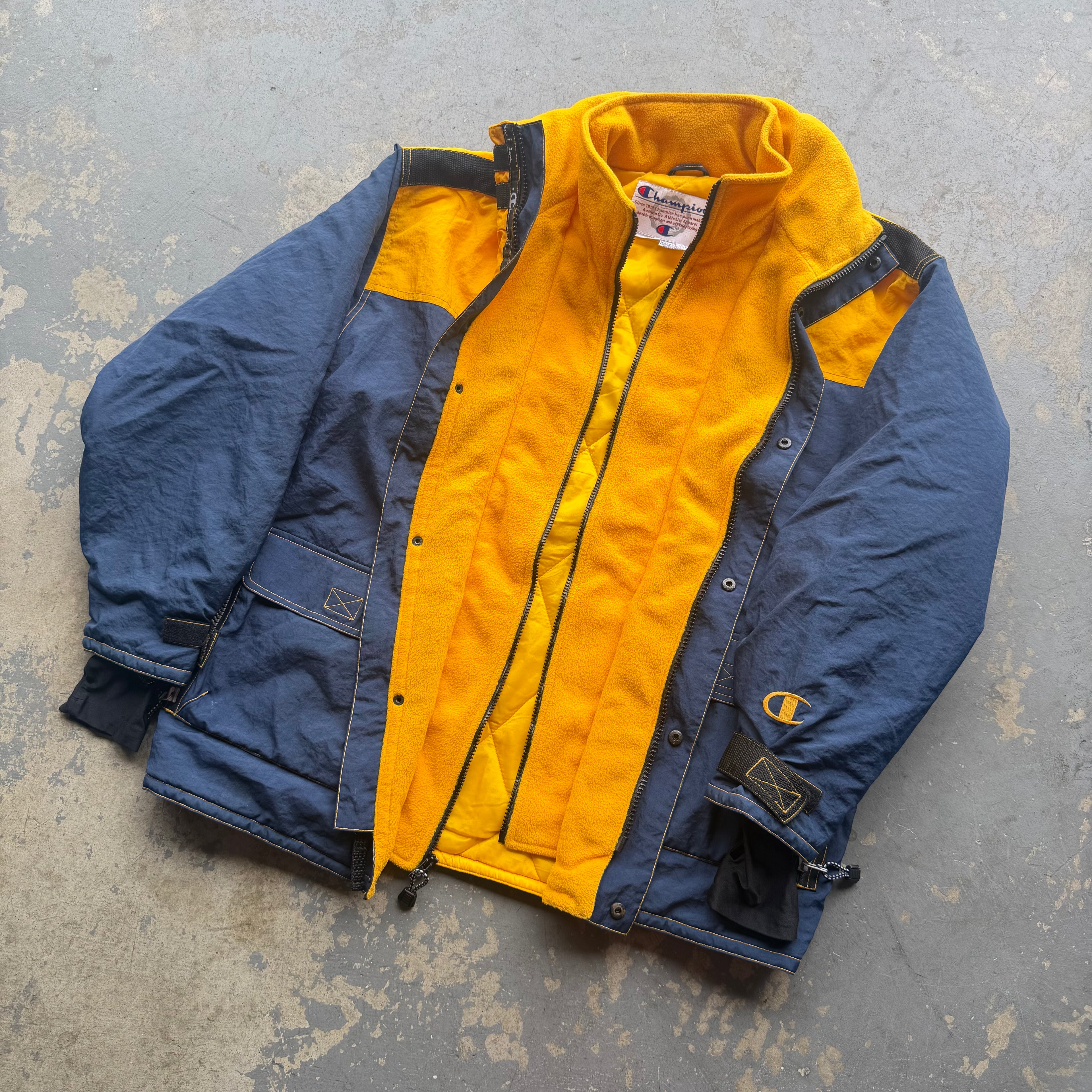 90'S CHARGERS CHAMPION SIDELINE SKI & SNOWBOARDING JACKET (L)