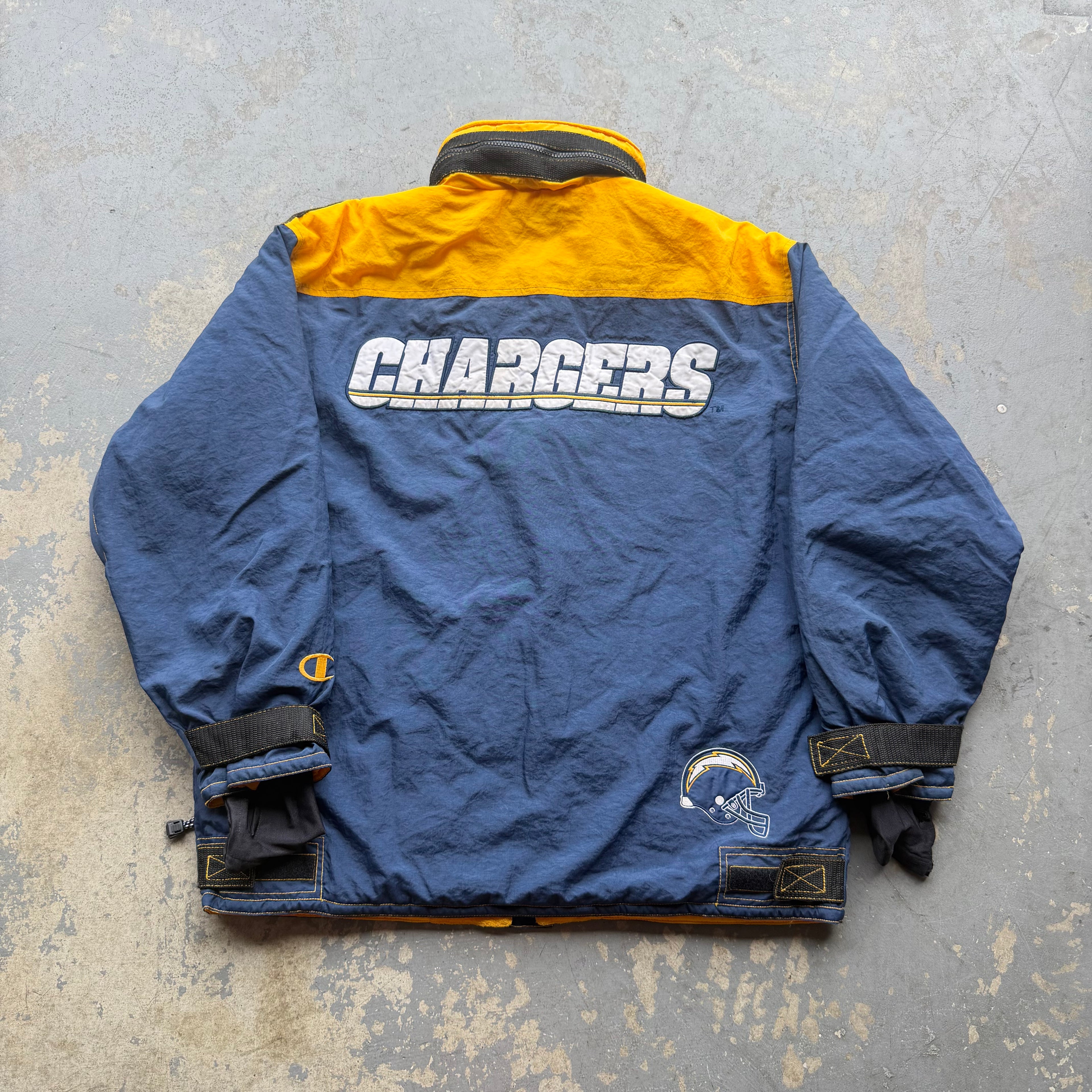90'S CHARGERS CHAMPION SIDELINE SKI & SNOWBOARDING JACKET (L)