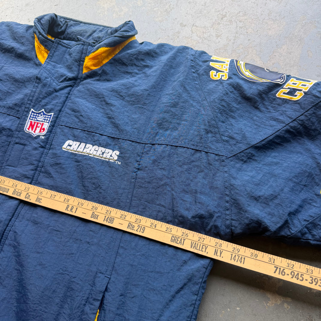 90'S CHARGERS STARTER PRO LINE SIDLEINE JACKET (L)