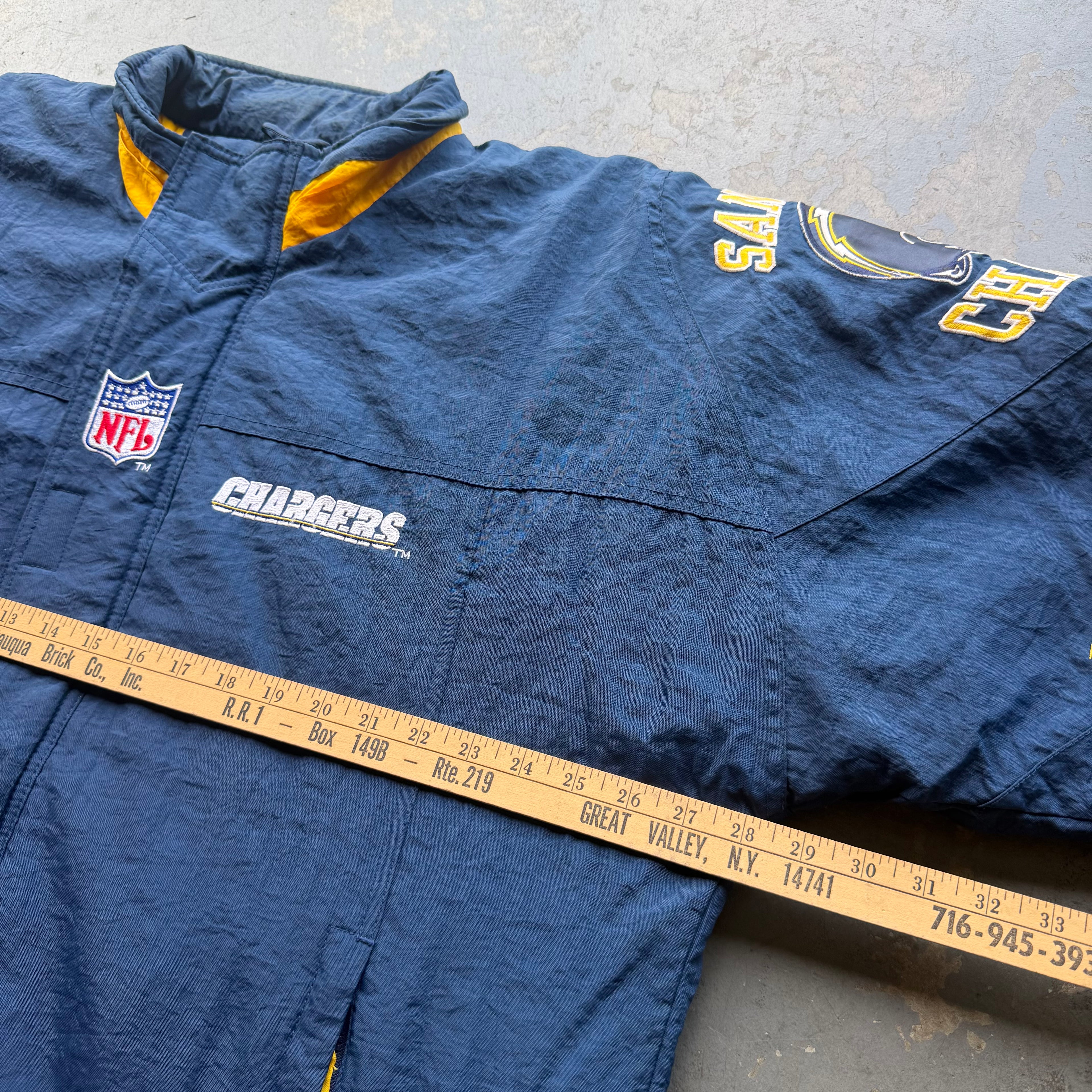 90'S CHARGERS STARTER PRO LINE SIDLEINE JACKET (L)