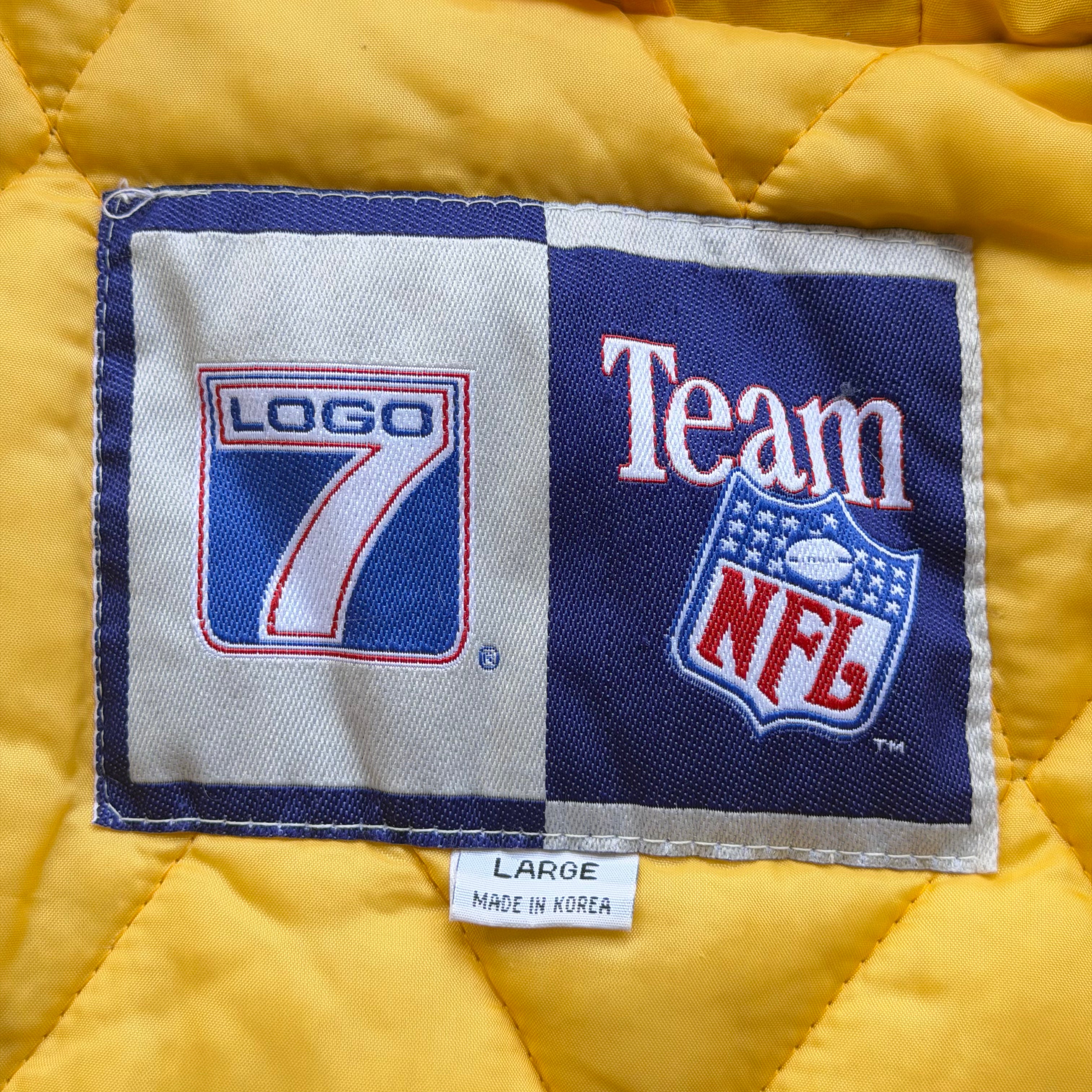90'S CHARGERS LOGO 7 PUFFER JACKET (L)