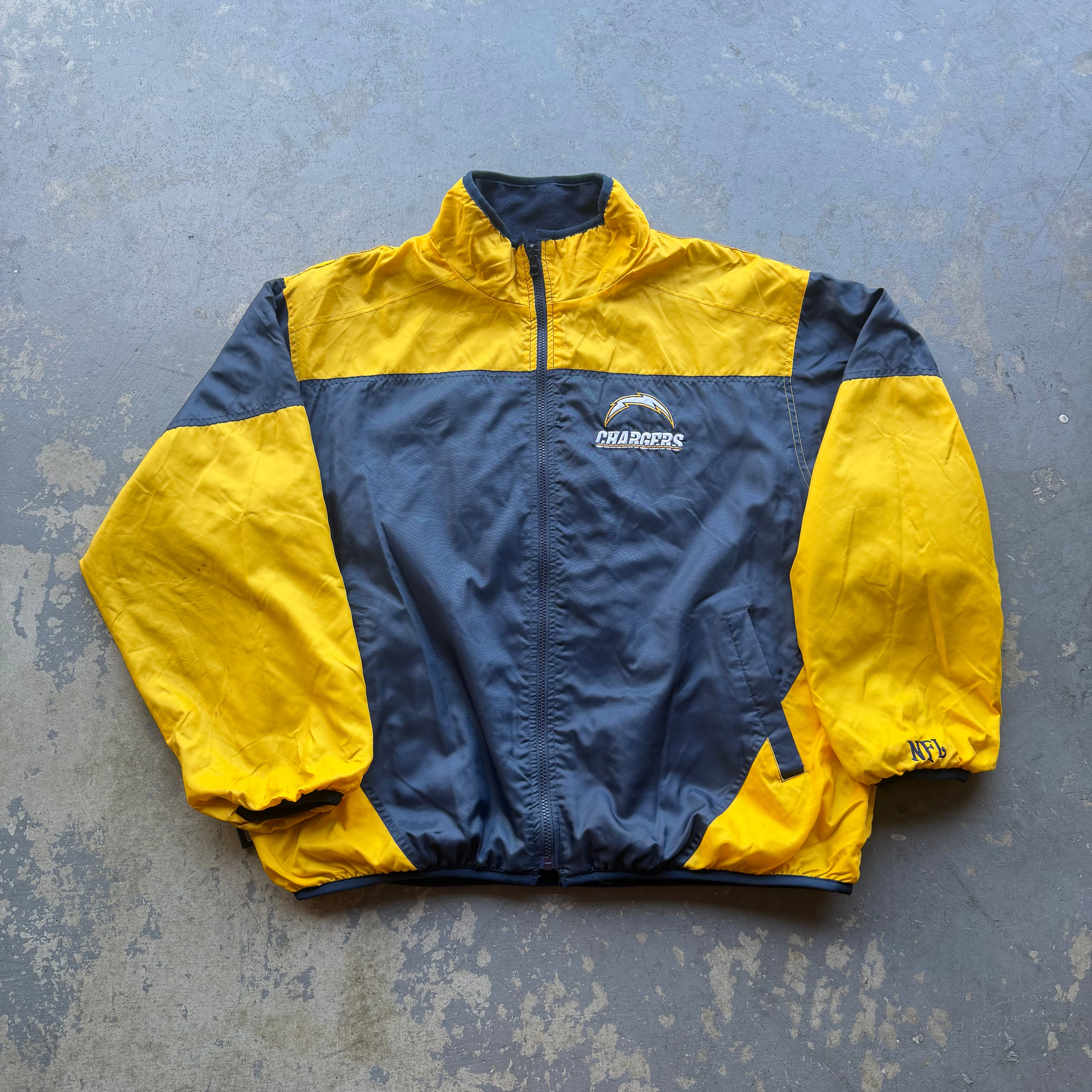 00'S CHARGERS 2-IN-1 FLEECE LINED JACKET (L)