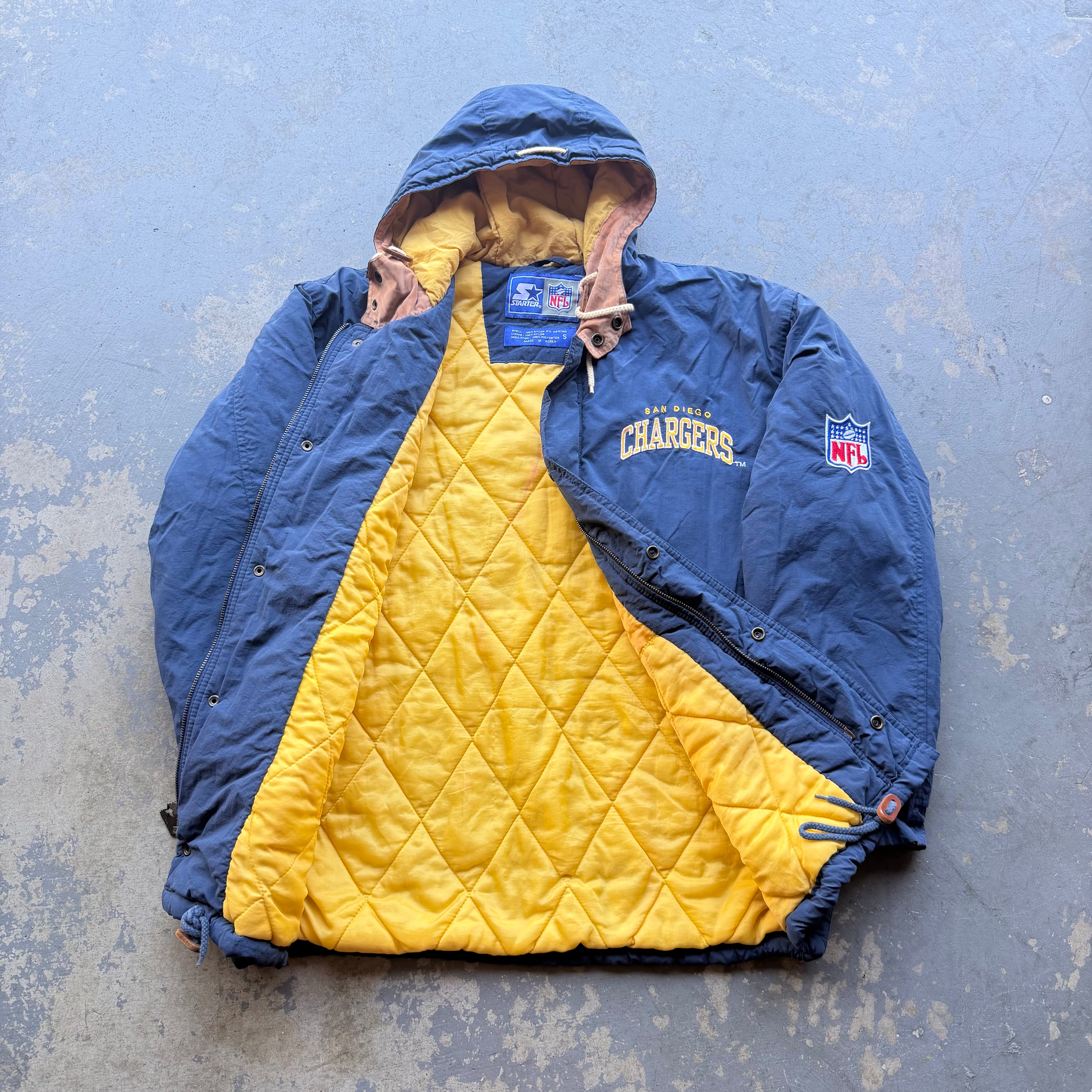 90'S CHARGERS STARTER NFL PUFFER JACKET (S)