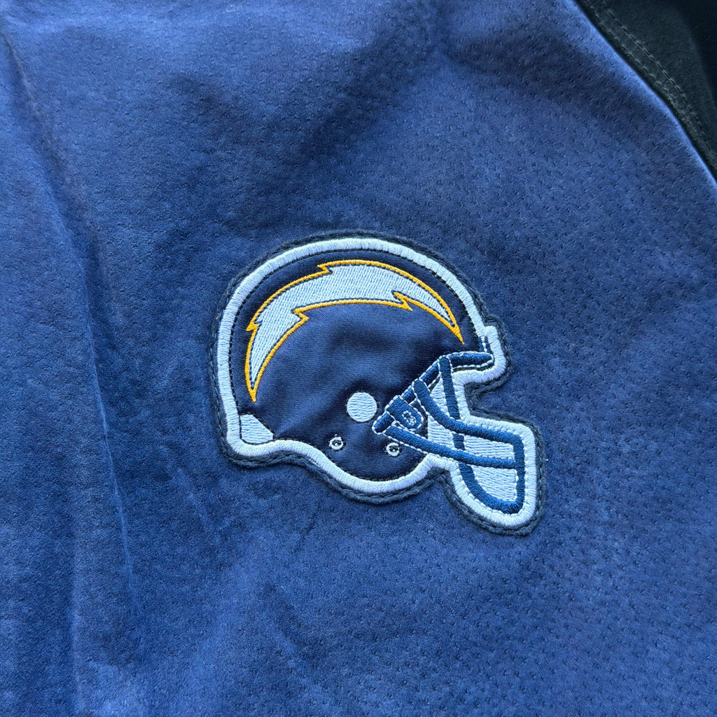 00'S CHARGERS TWO TONE SUEDE LEATHER JACKET (XL)