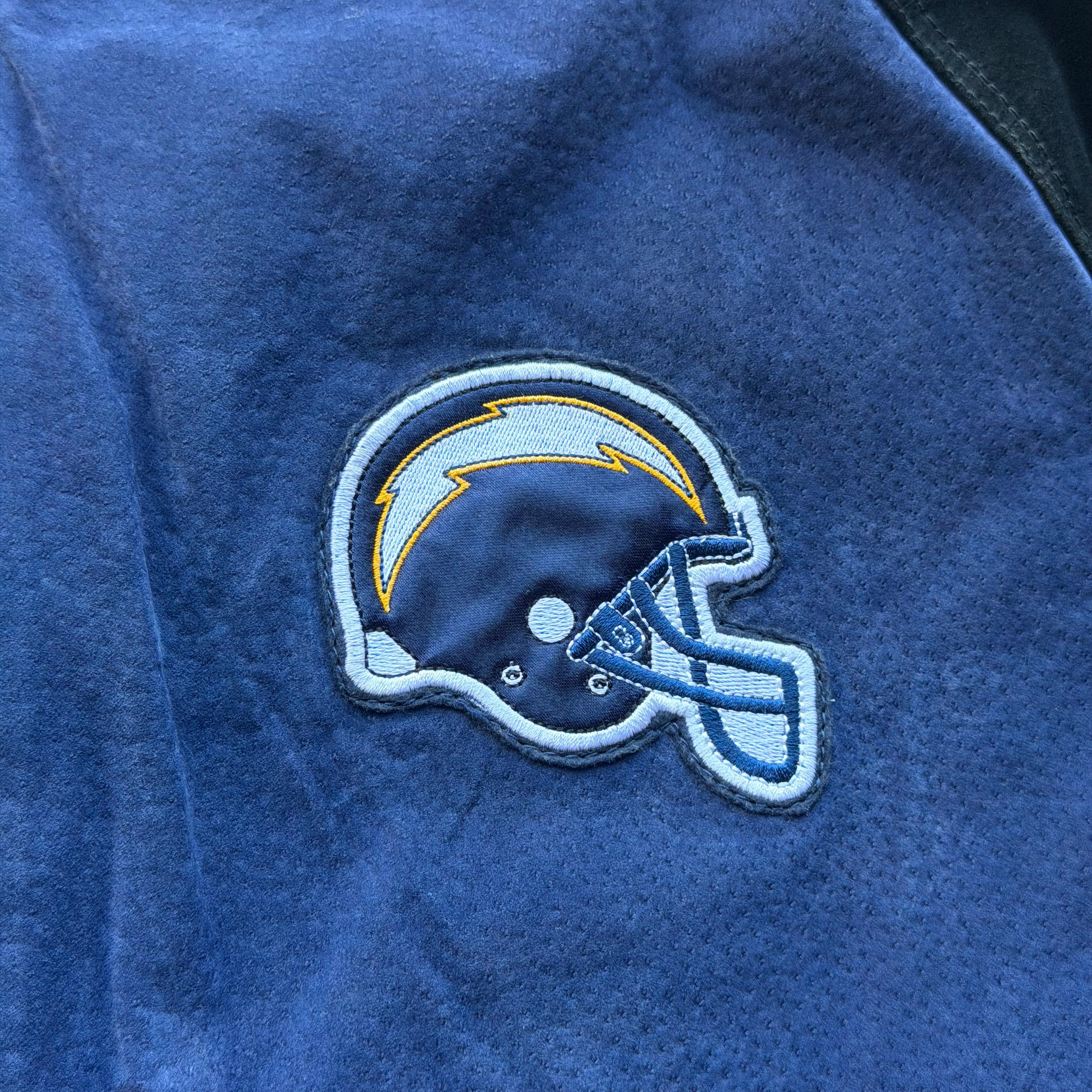 00'S CHARGERS TWO TONE SUEDE LEATHER JACKET (XL)