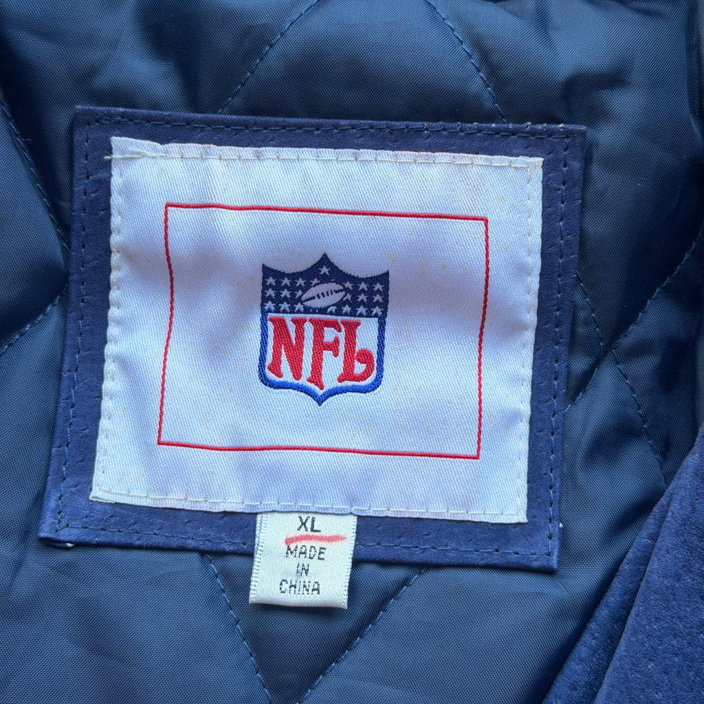 00'S CHARGERS TWO TONE SUEDE LEATHER JACKET (XL)