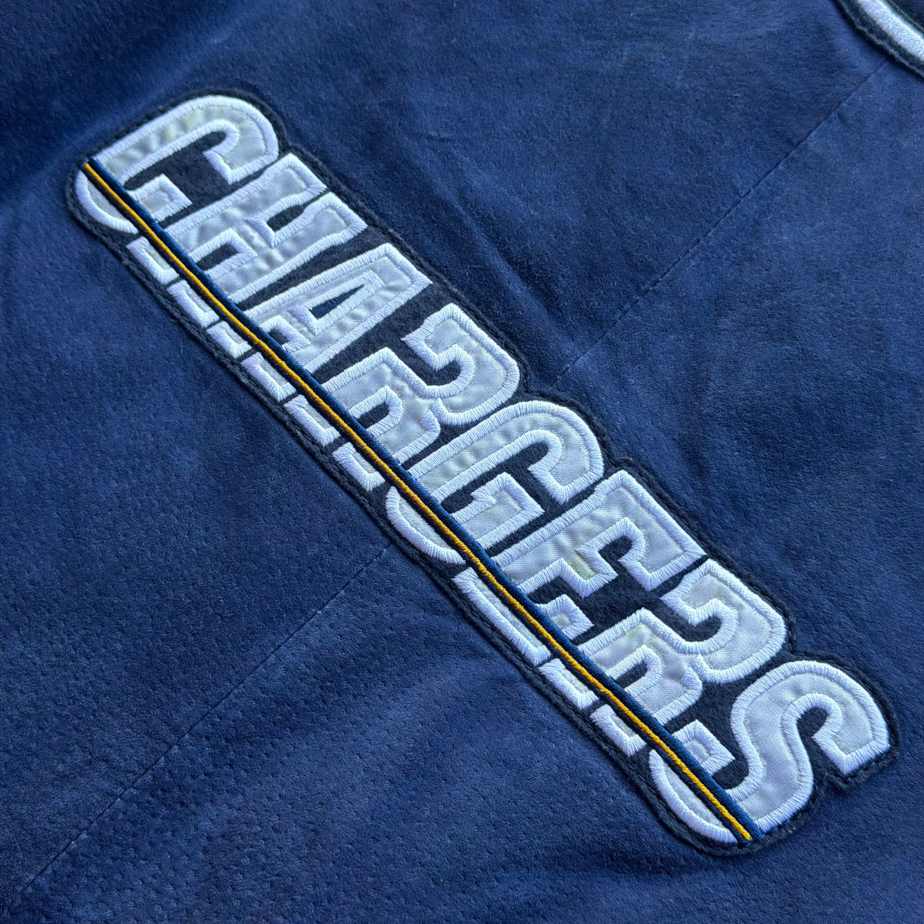 00'S CHARGERS TWO TONE SUEDE LEATHER JACKET (XL)