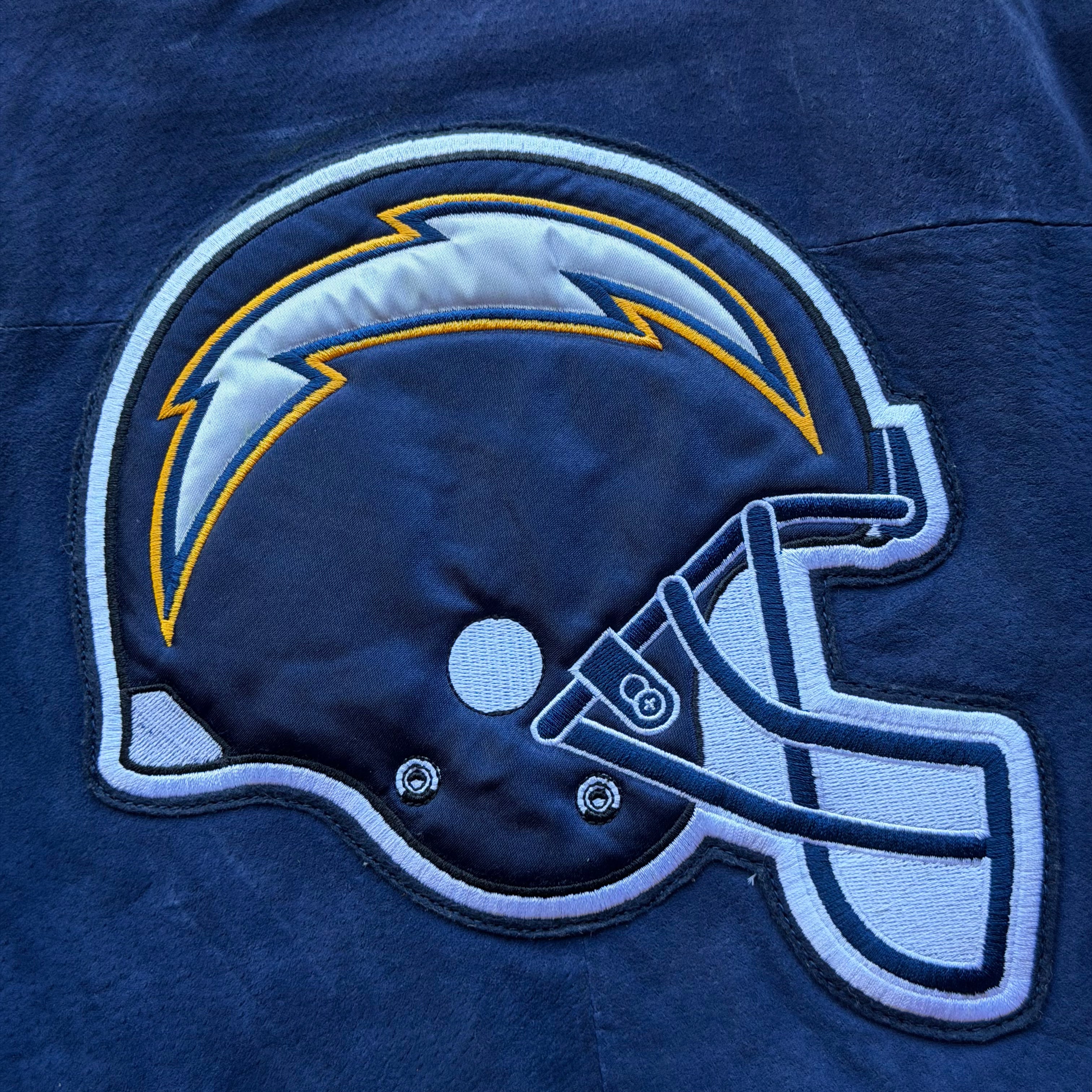 00'S CHARGERS TWO TONE SUEDE LEATHER JACKET (XL)