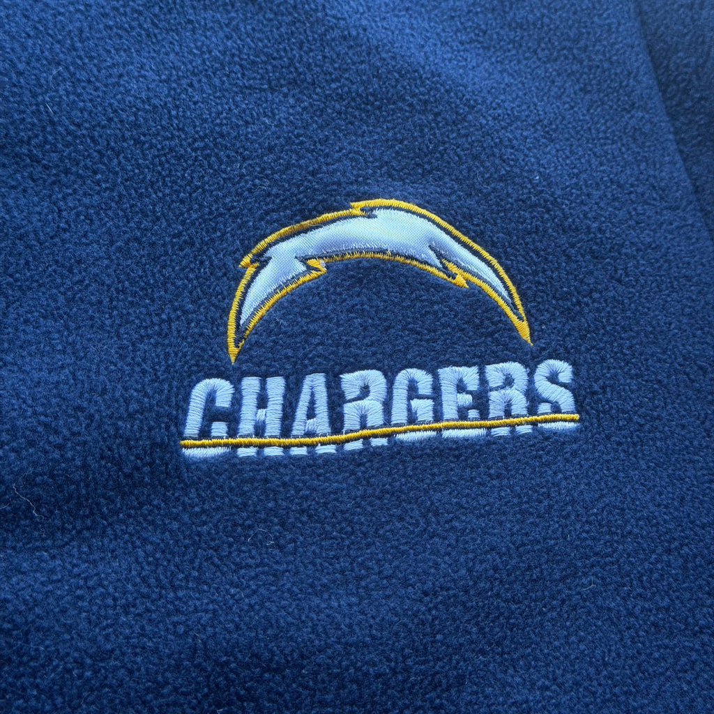 00'S CHARGERS NAVY BLUE FLEECE JACKET (L)