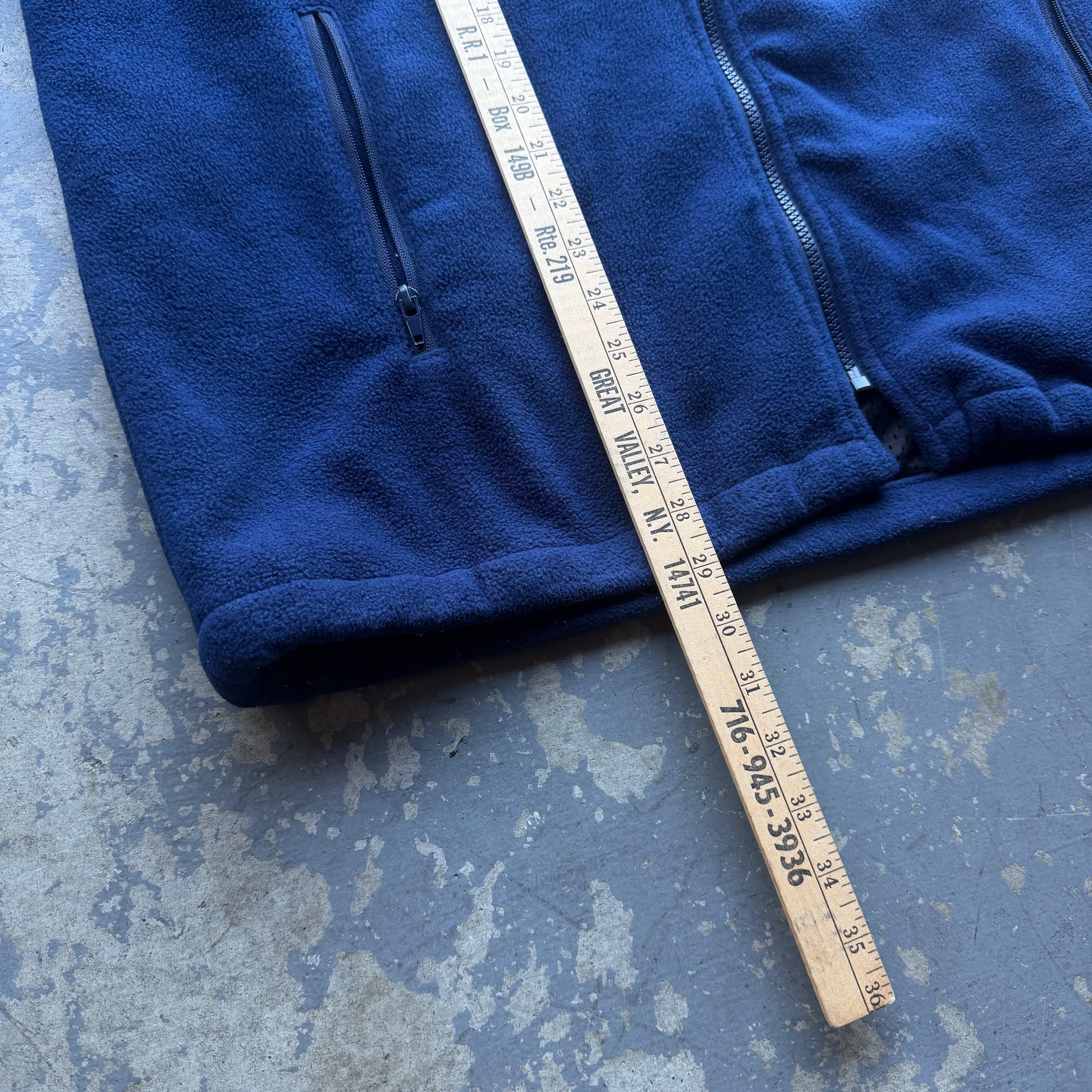 00'S CHARGERS NAVY BLUE FLEECE JACKET (L)