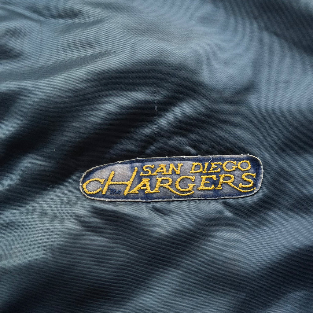 90'S CHARGERS SAN DIEGO CHALK LINE SATIN JACKET (L)