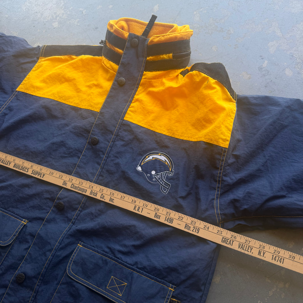 90'S CHARGERS CHAMPION SIDELINE SKI & SNOWBOARDING JACKET (L)