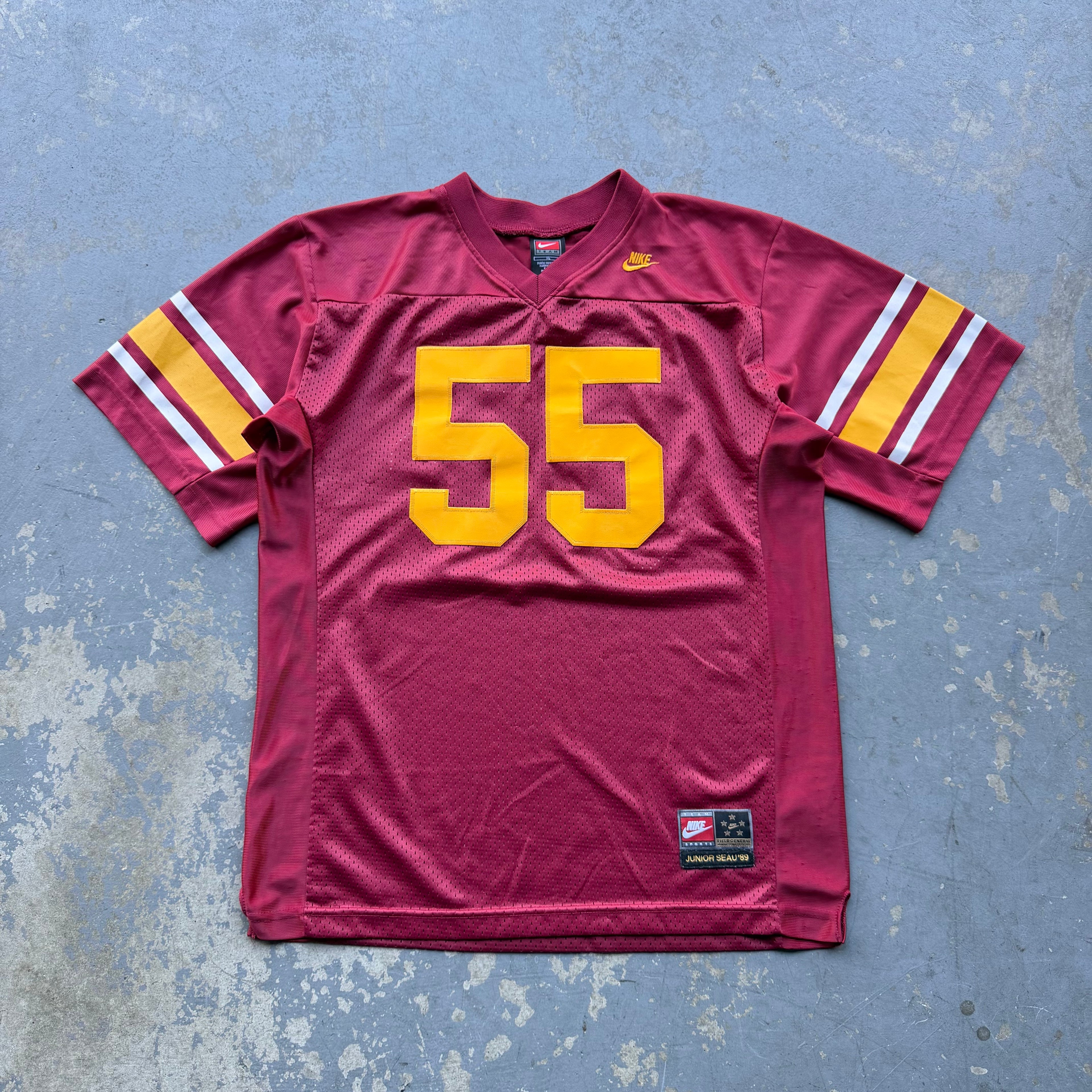 00'S NIKE USC JUNIOR SEAU JERSEY (M) 20.5x27