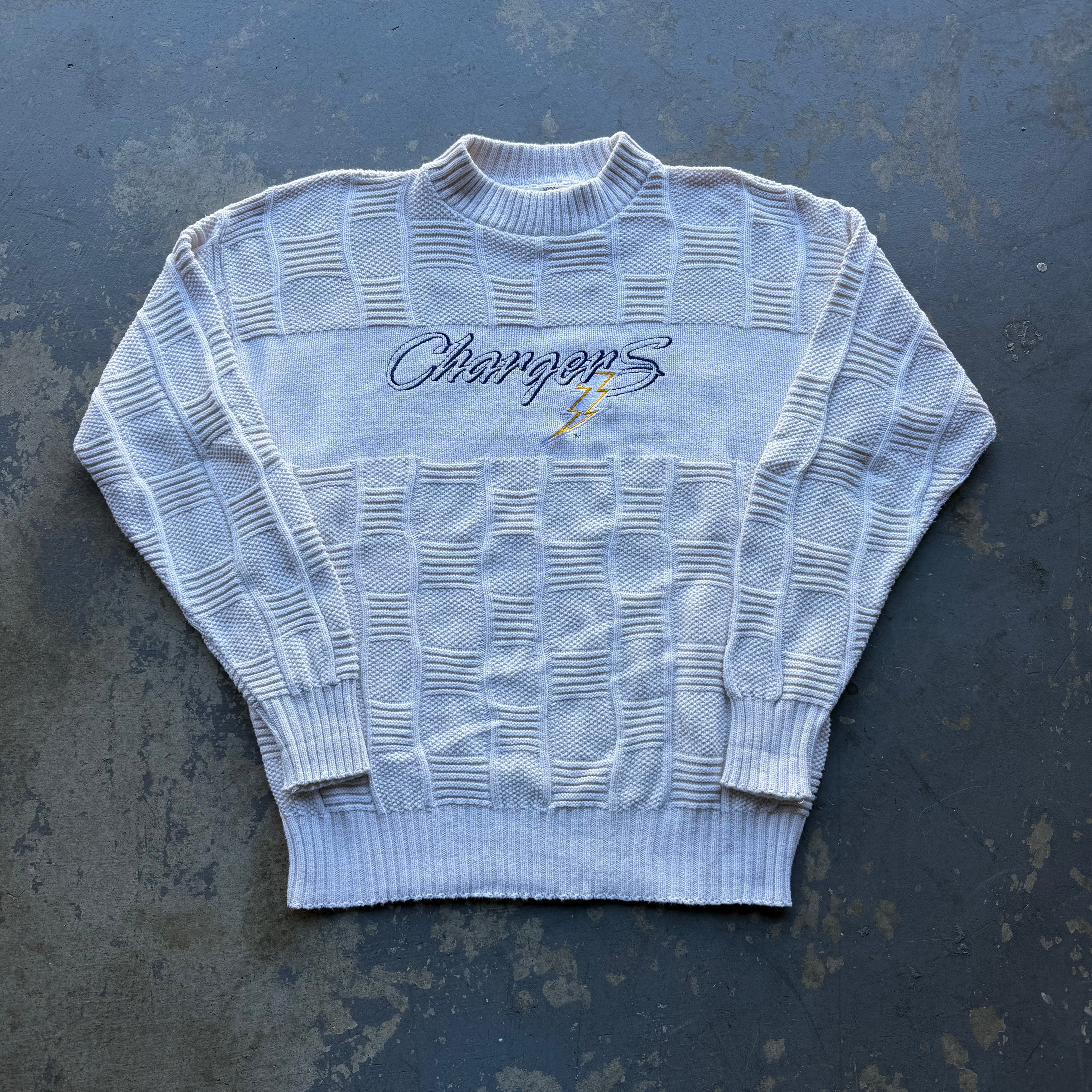 90’S ANTIGUA CHARGERS KNIT SWEATER (L)