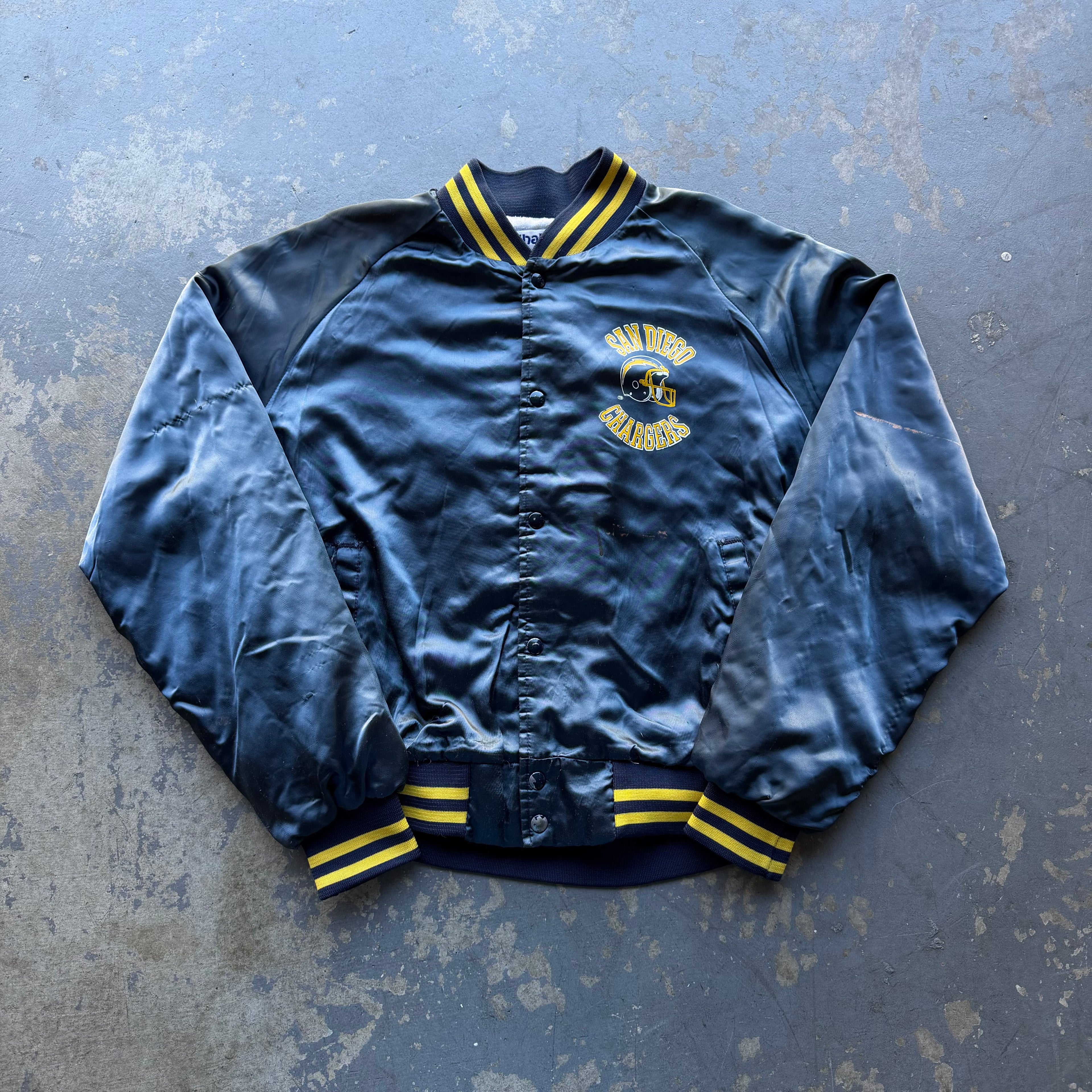 CHALKLINE SAN DIEGO CHARGERS SATIN JACKET (XL)