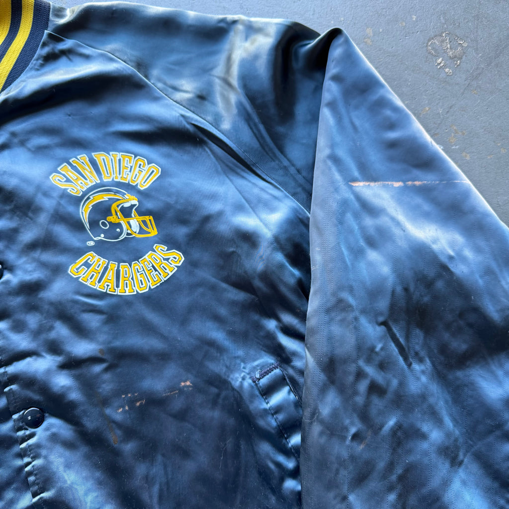 CHALKLINE SAN DIEGO CHARGERS SATIN JACKET (XL)