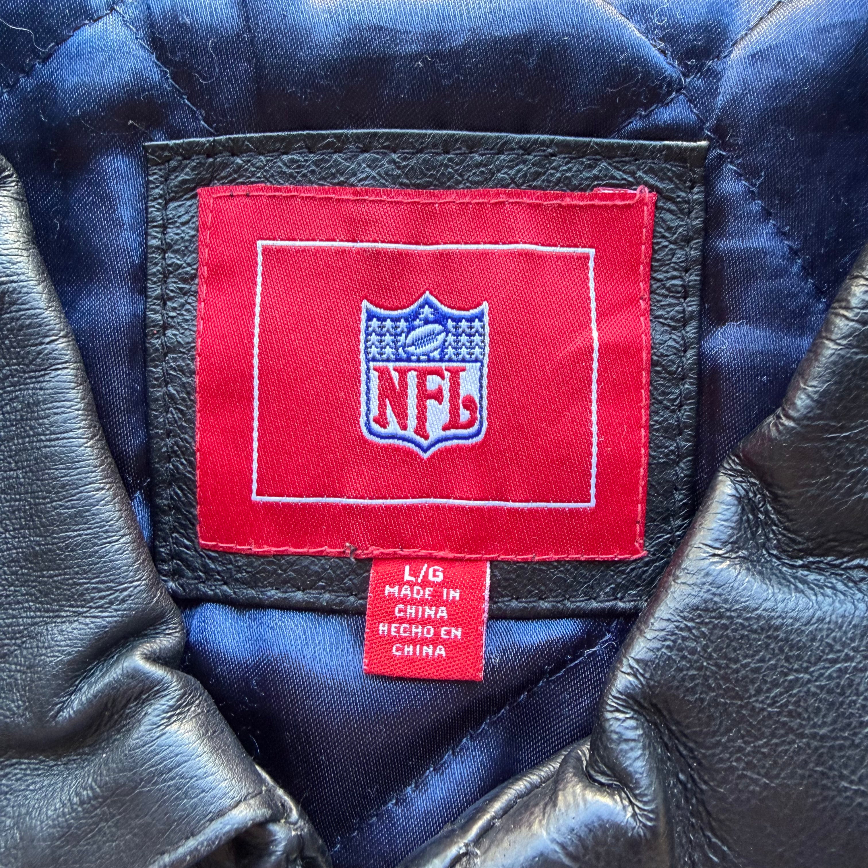 00’S CHARGERS LEATHER JACKET (L)