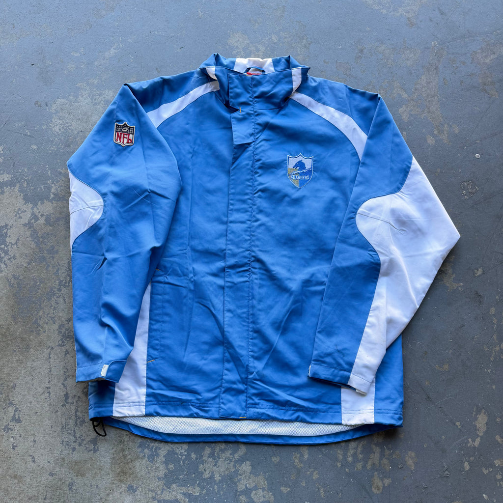 00’S REEBOK CHARGERS SHIELD LOGO JACKET (M)