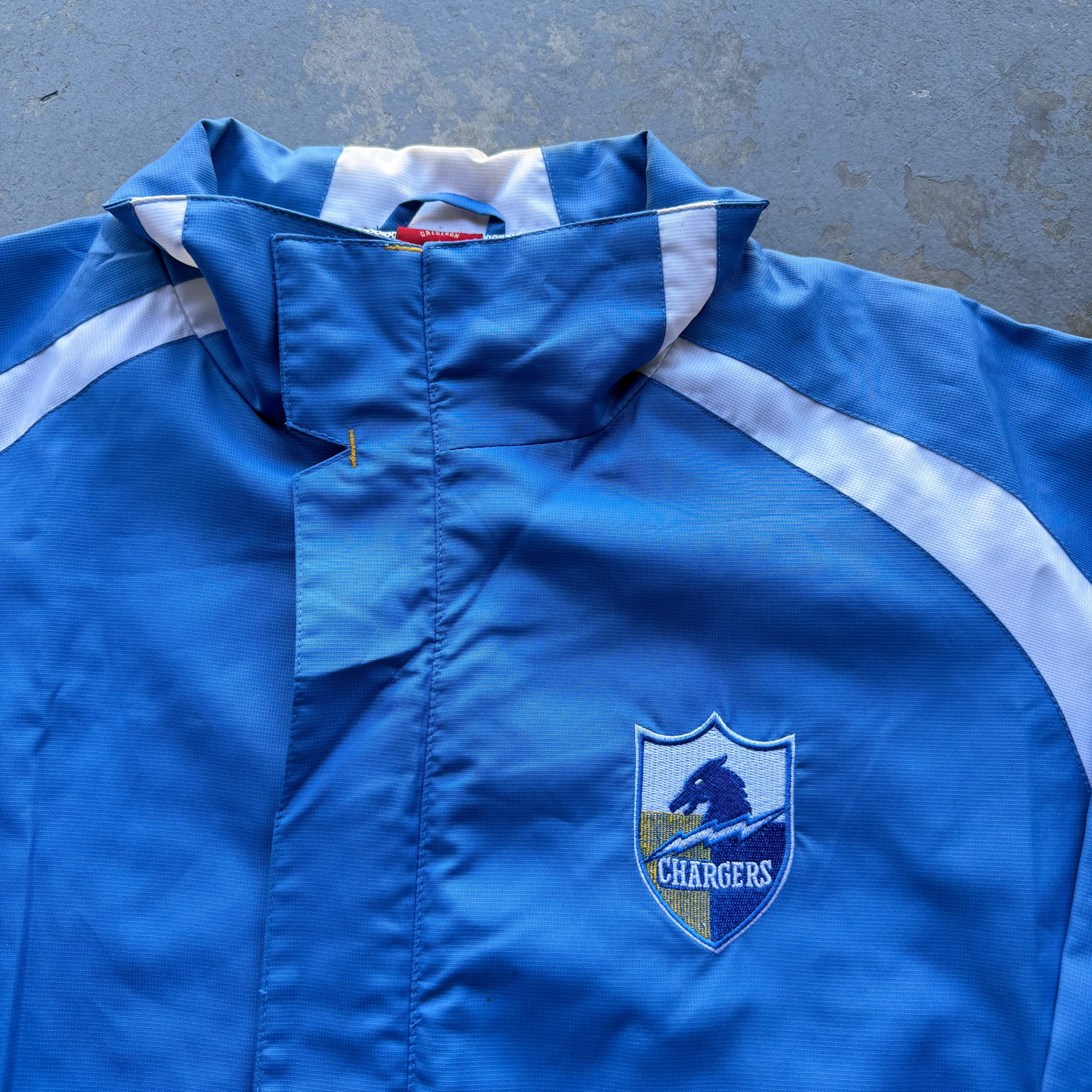 00’S REEBOK CHARGERS SHIELD LOGO JACKET (M)