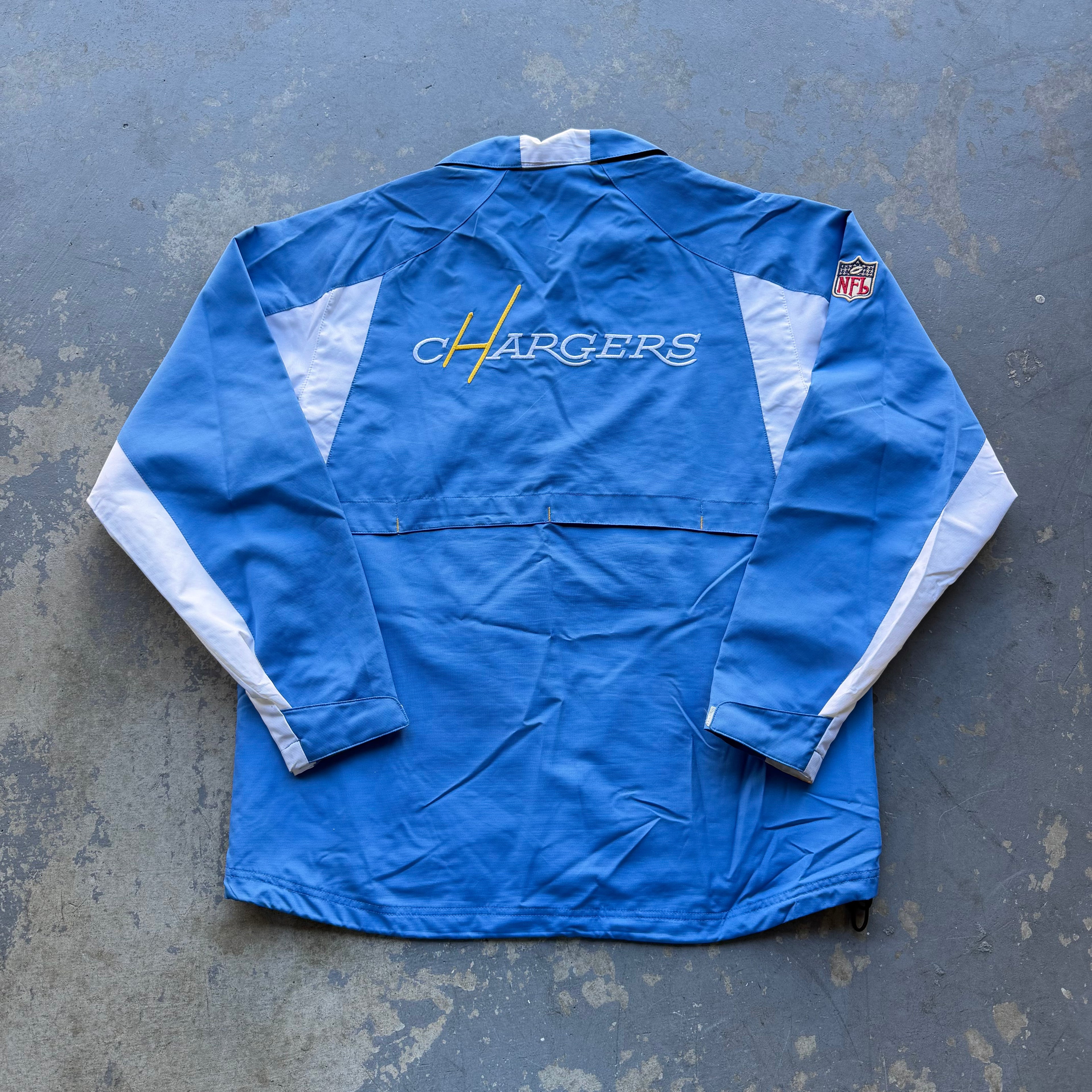 00’S REEBOK CHARGERS SHIELD LOGO JACKET (M)