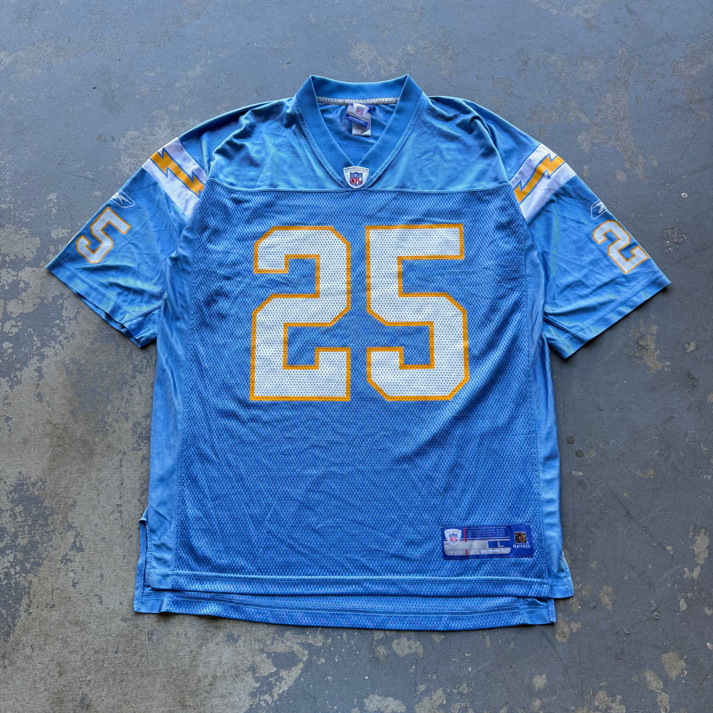 00’S ANTONIO CROMARTIE CHARGERS REEBOK POWDER BLUE JERSEY (L)