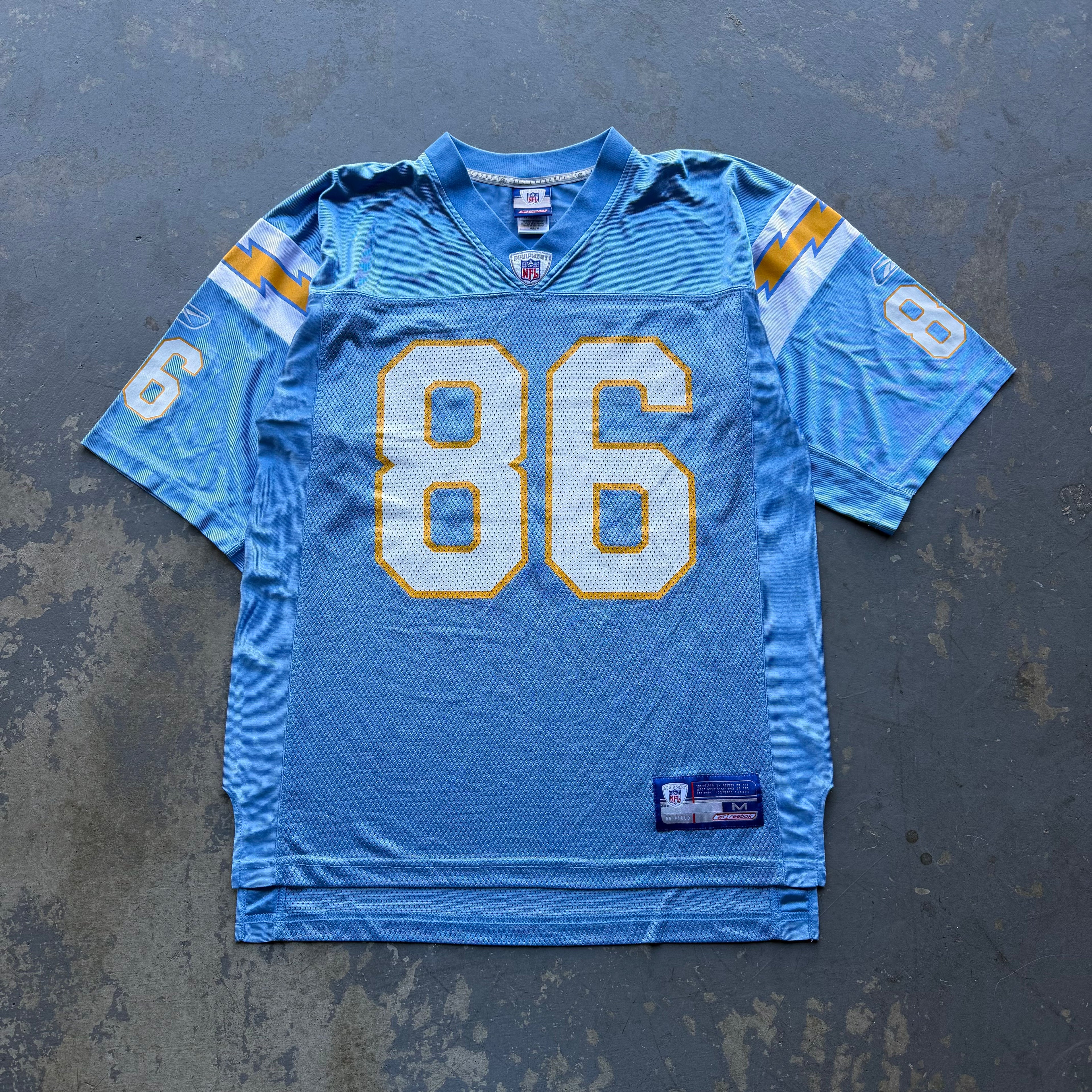 00’S KEENAN MCCARDELL CHARGERS REEBOK POWDER BLUE JERSEY (M)