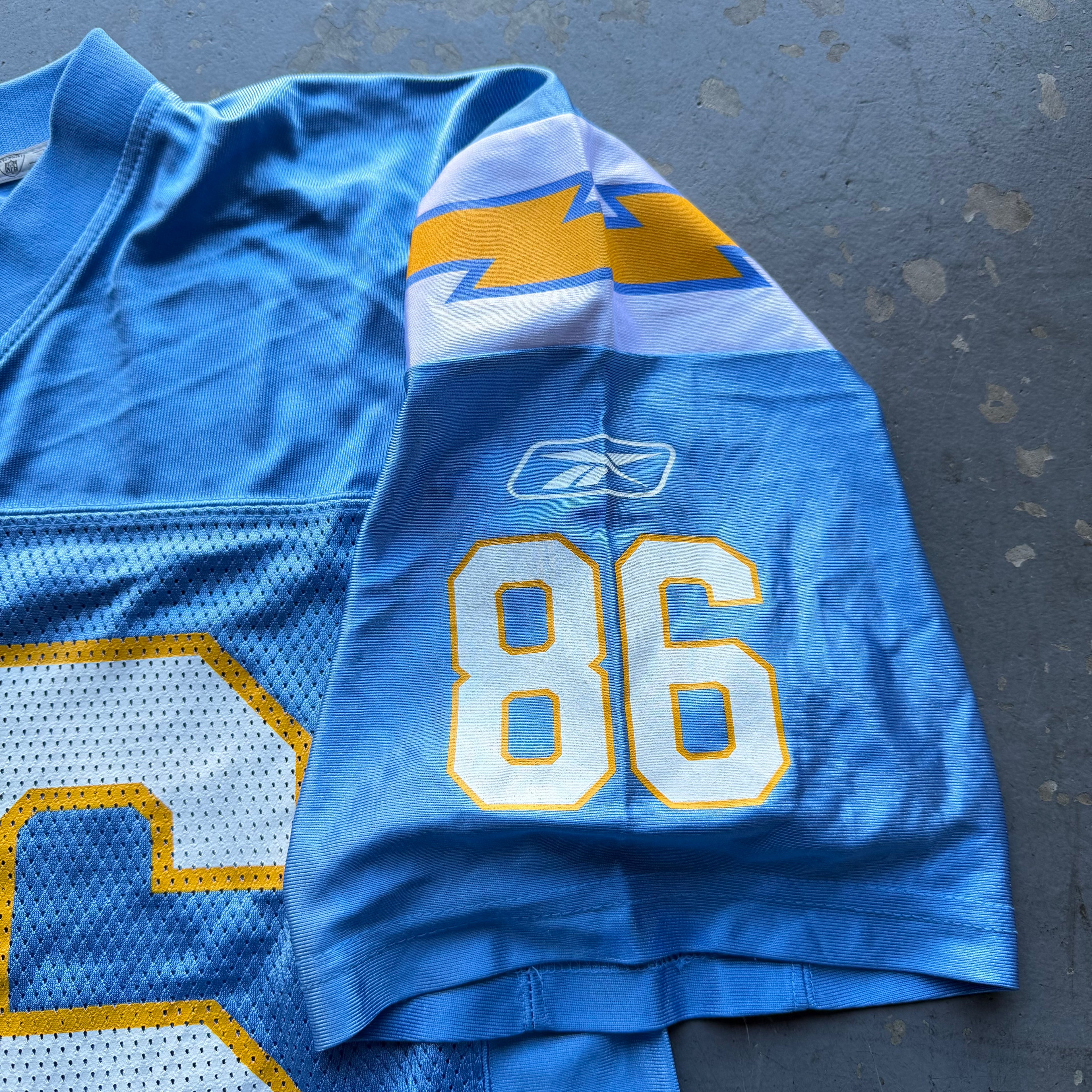 00’S KEENAN MCCARDELL CHARGERS REEBOK POWDER BLUE JERSEY (M)