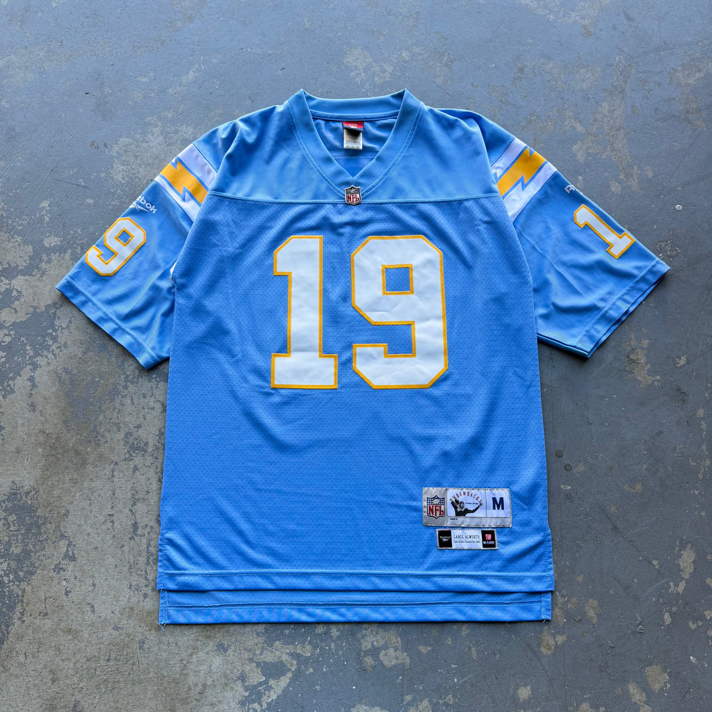 00’S LANCE ALWORTH CHARGERS REEBOK THROWBACK POWDER BLUE JERSEY (M)