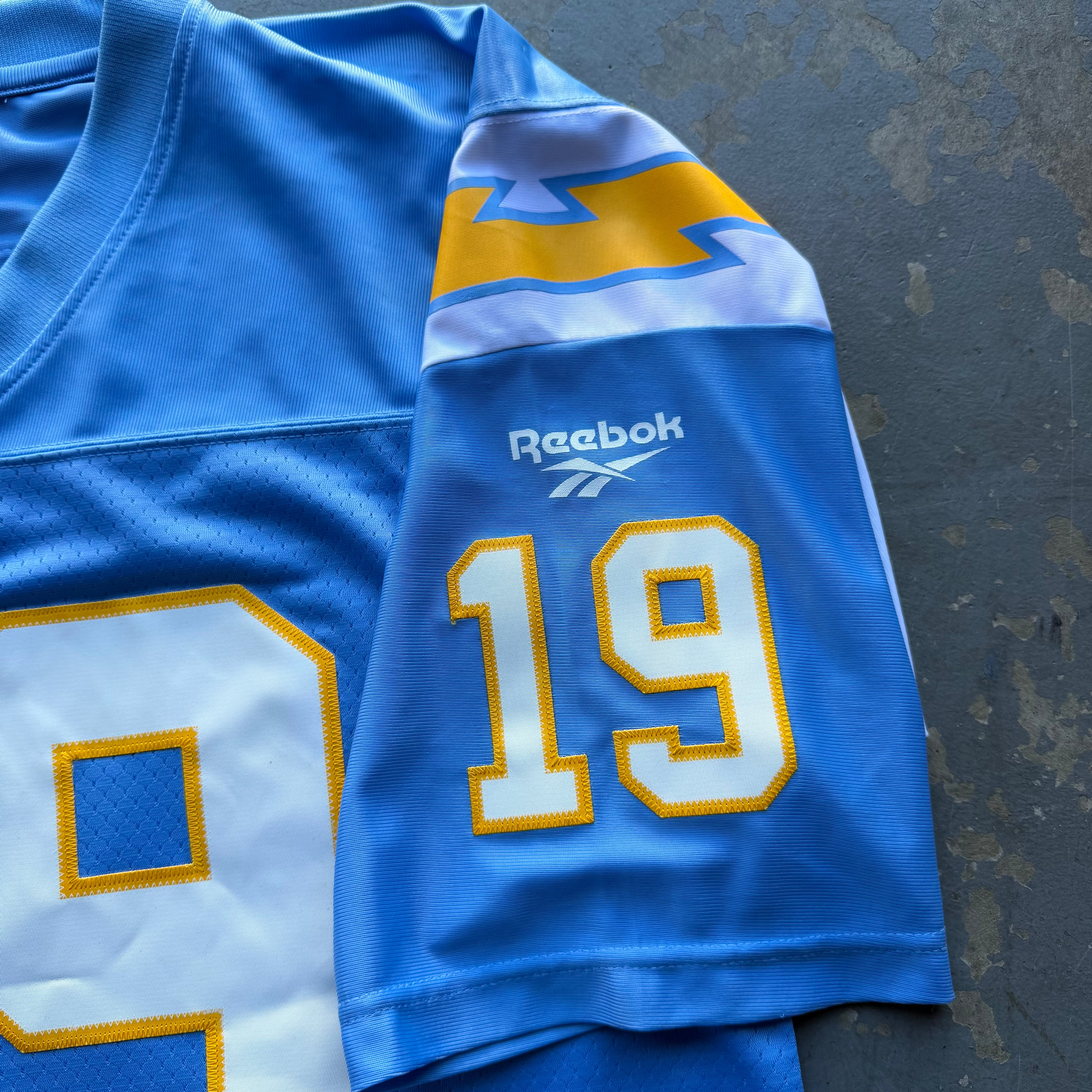 00’S LANCE ALWORTH CHARGERS REEBOK THROWBACK POWDER BLUE JERSEY (M)