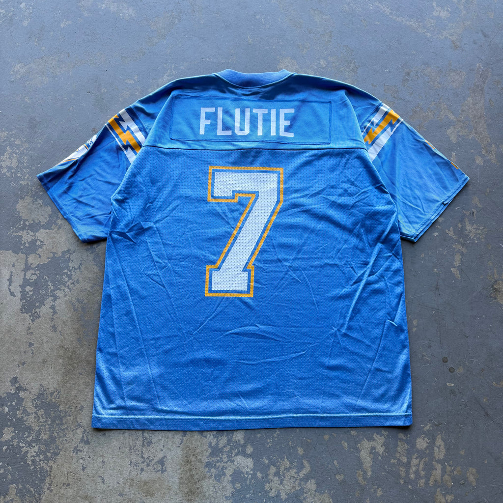 90’S DOUG FLUTIE CHARGERS ADIDAS POWDER BLUE JERSEY (L)