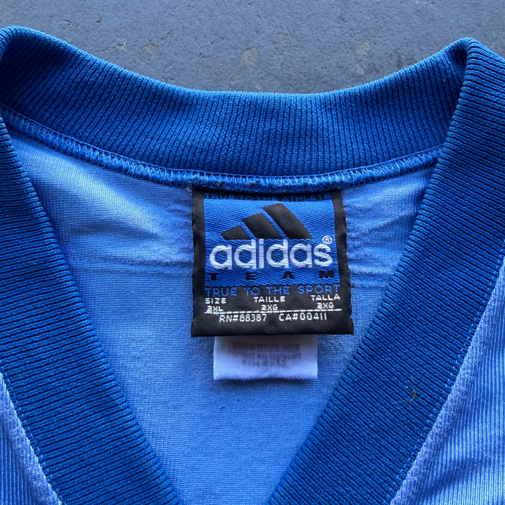 90’S JUNIOR SEAU CHARGERS ADIDAS POWDER BLUE 40TH ANNIVERSARY JERSEY (XXL)
