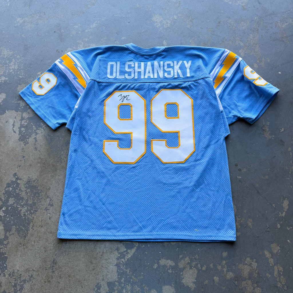 AUTOGRAPHED IGOR OLSHANKY CHARGERS POWDER BLUE JERSEY (XL)