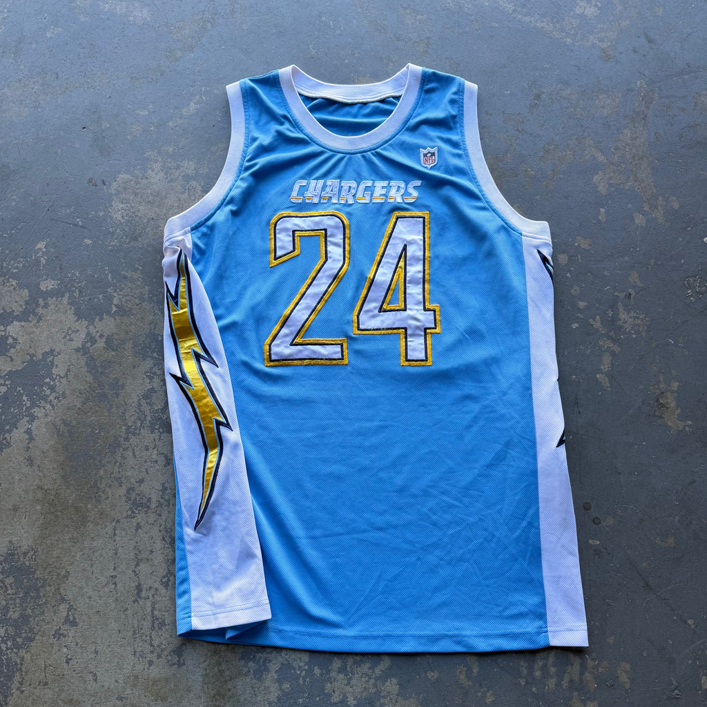 00’S CHARGERS RYAN MATTHEWS POWDER BLUE BASKETBALL BOLT JERSEY (XL)