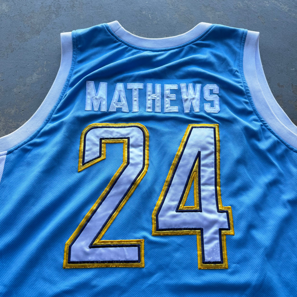 00’S CHARGERS RYAN MATTHEWS POWDER BLUE BASKETBALL BOLT JERSEY (XL)