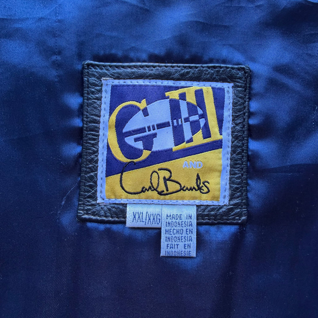 SAN DIEGO CHARGERS G-3 CARL BANKS LEATHER JACKET (XXL)