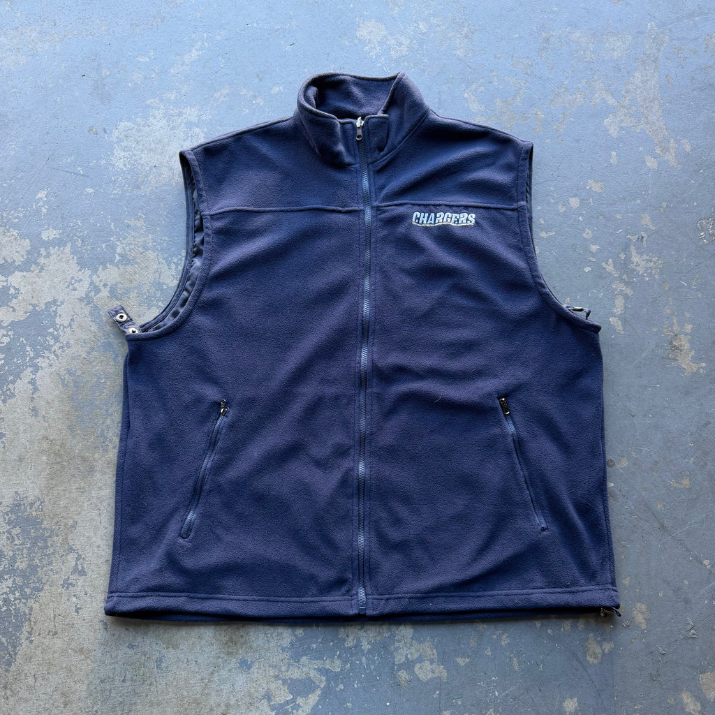 NFL CHARGERS FLEECE VEST (XL)