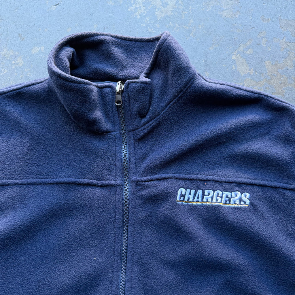 NFL CHARGERS FLEECE VEST (XL)