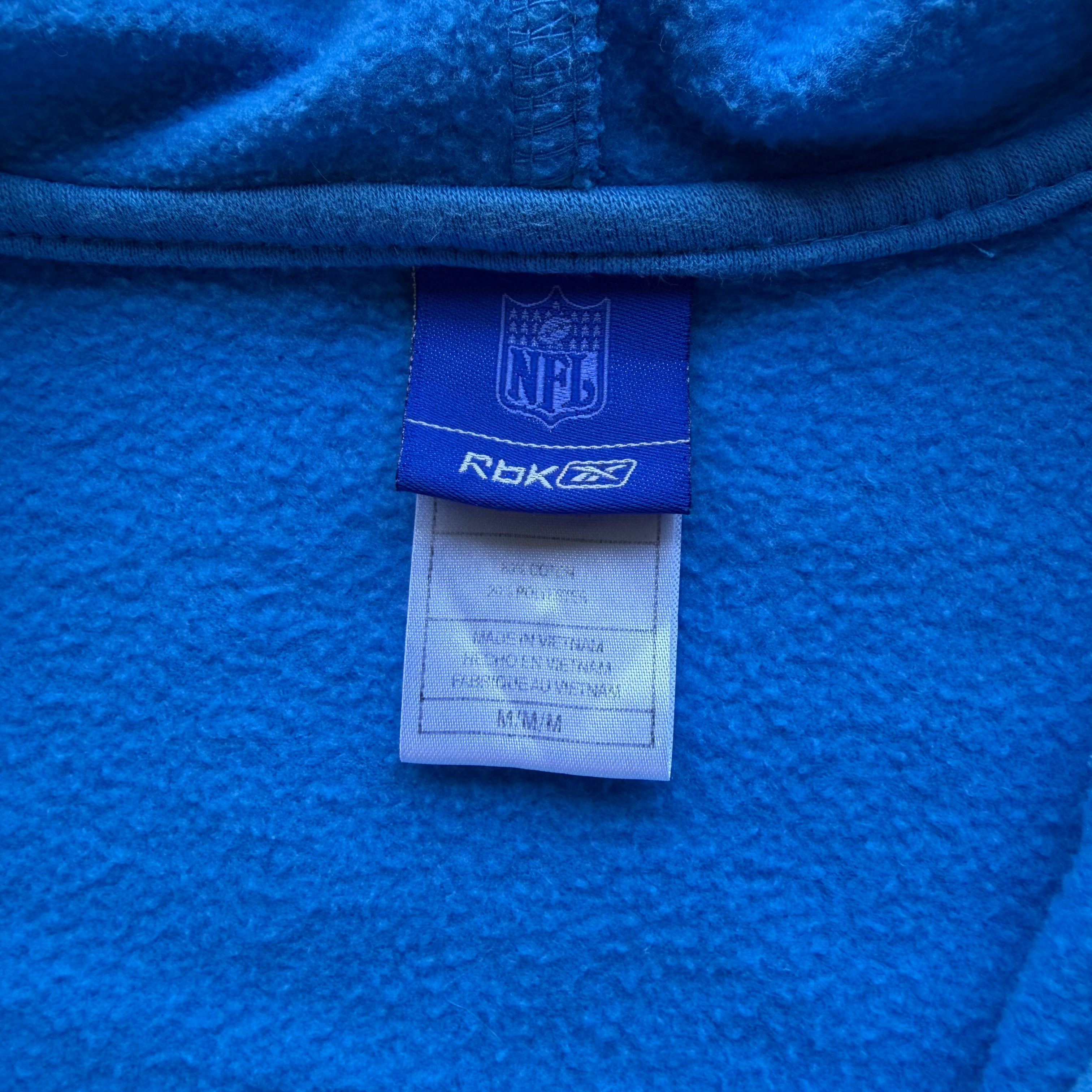 REEBOK CHARGERS POWDER BLUE ZIP UP HOODIE (M)