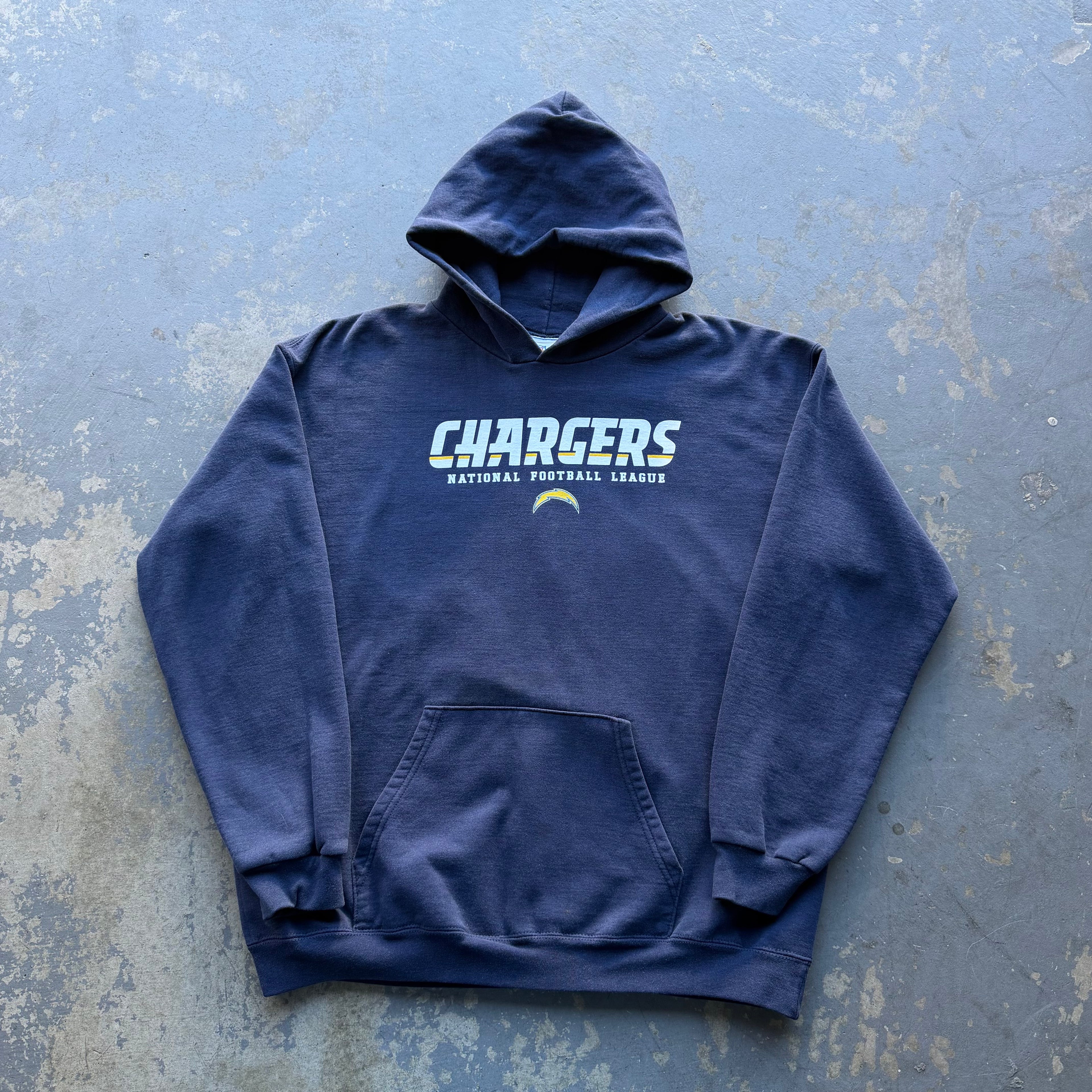 CHARGERS NATIONAL FOOTBALL LEAGUE NAVY BLUE HOODIE (L)
