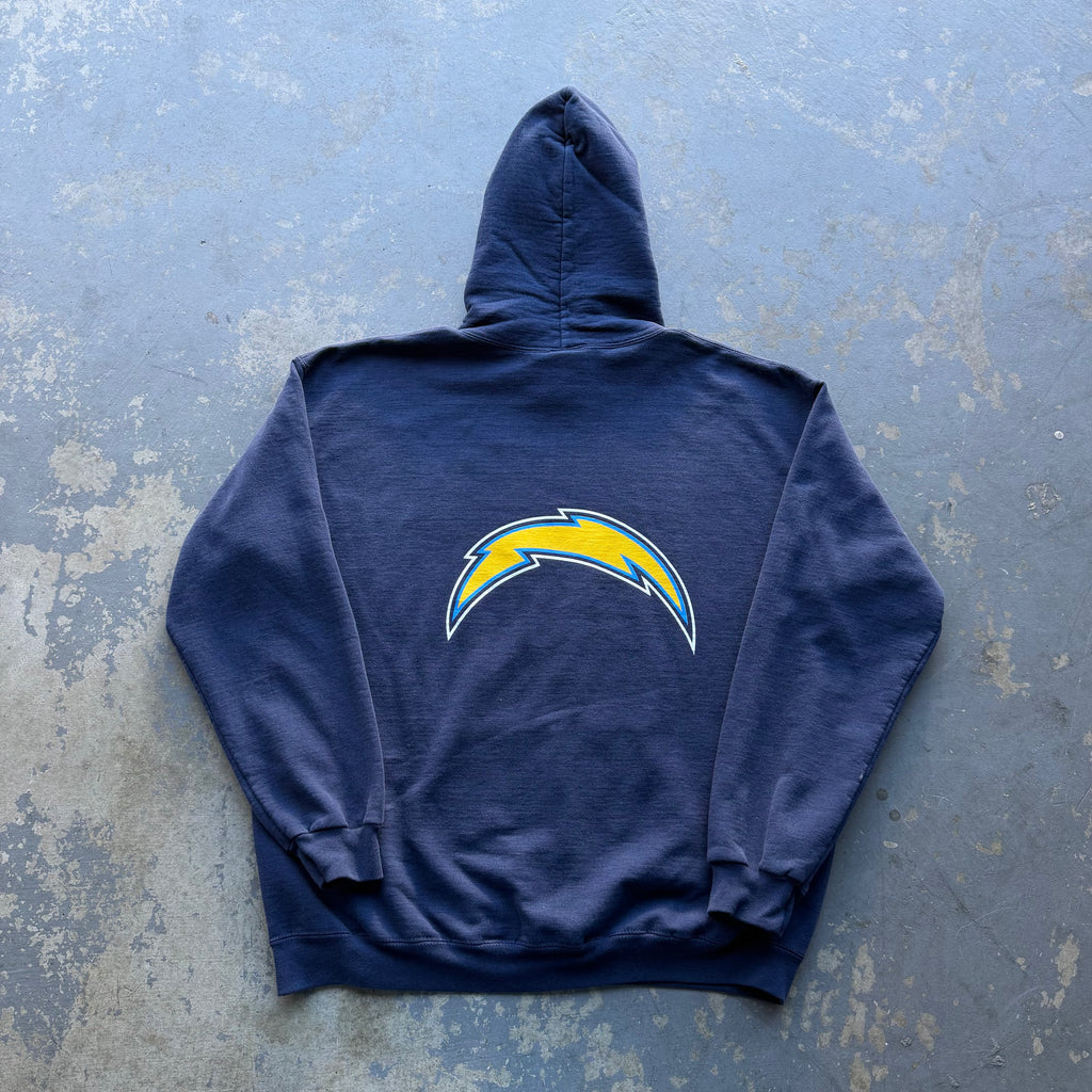 CHARGERS NATIONAL FOOTBALL LEAGUE NAVY BLUE HOODIE (L)