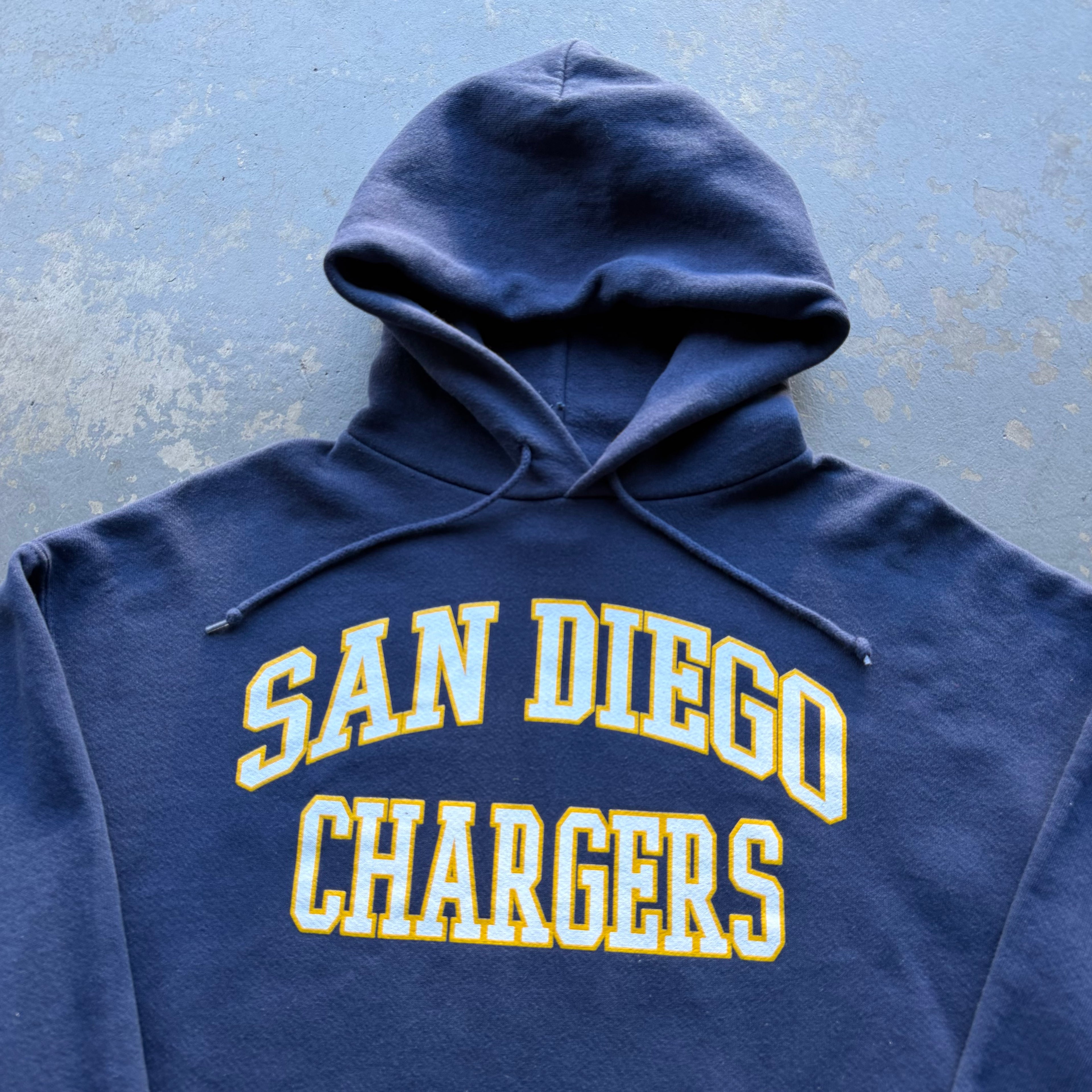 NFL SAN DIEGO CHARGERS NAVY BLUE HOODIE (L)