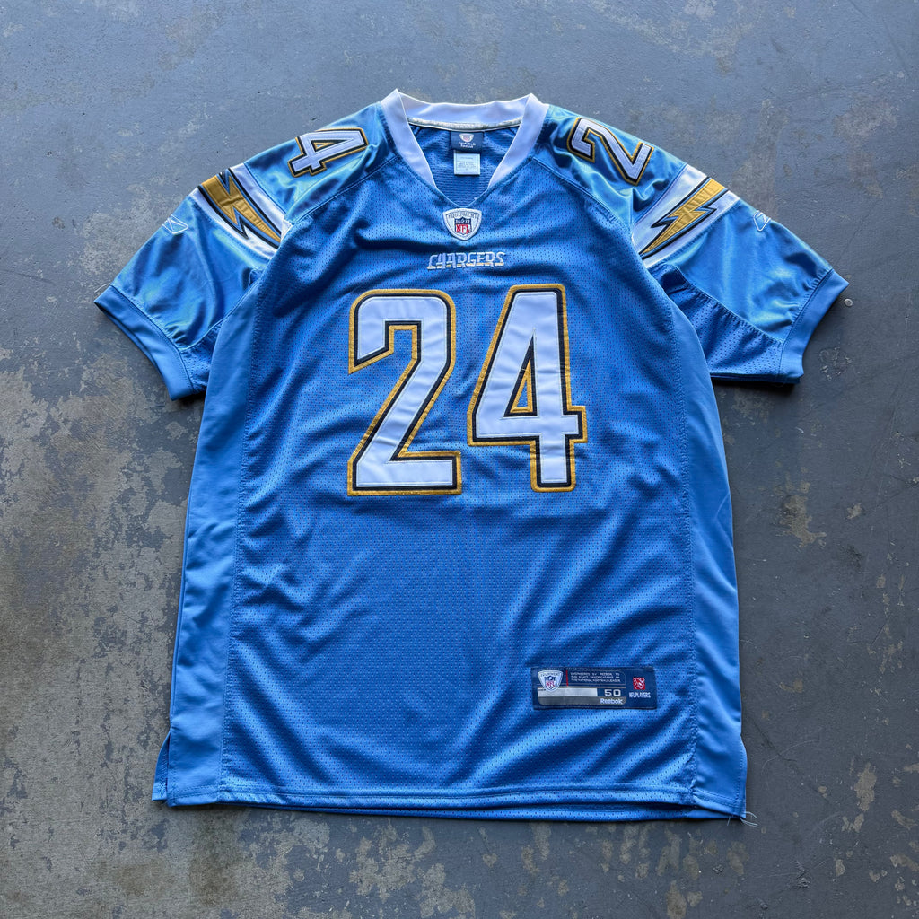 00’S RYAN MATTHEWS CHARGERS REEBOK POWDER BLUE JERSEY (50) XL