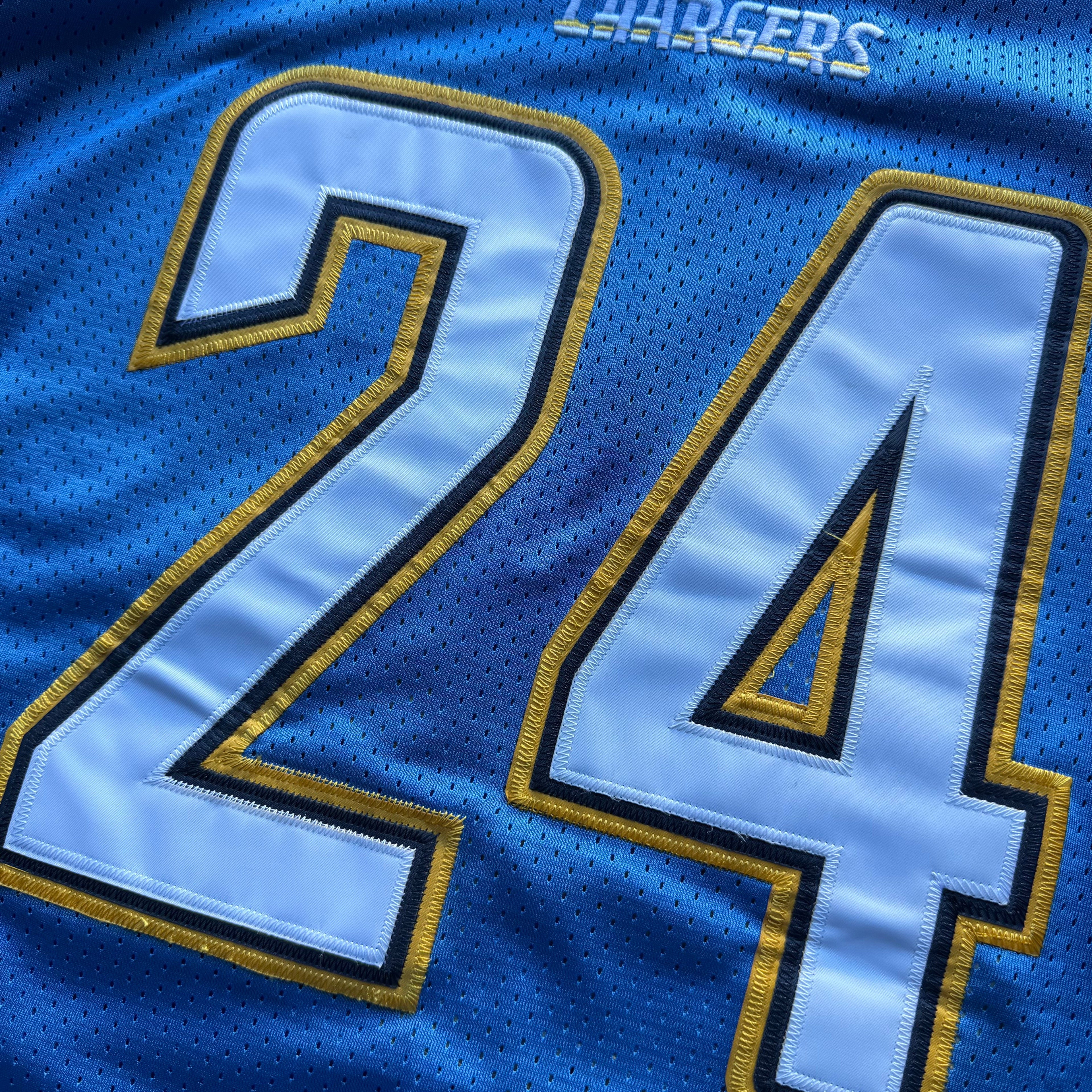 00’S RYAN MATTHEWS CHARGERS REEBOK POWDER BLUE JERSEY (50) XL