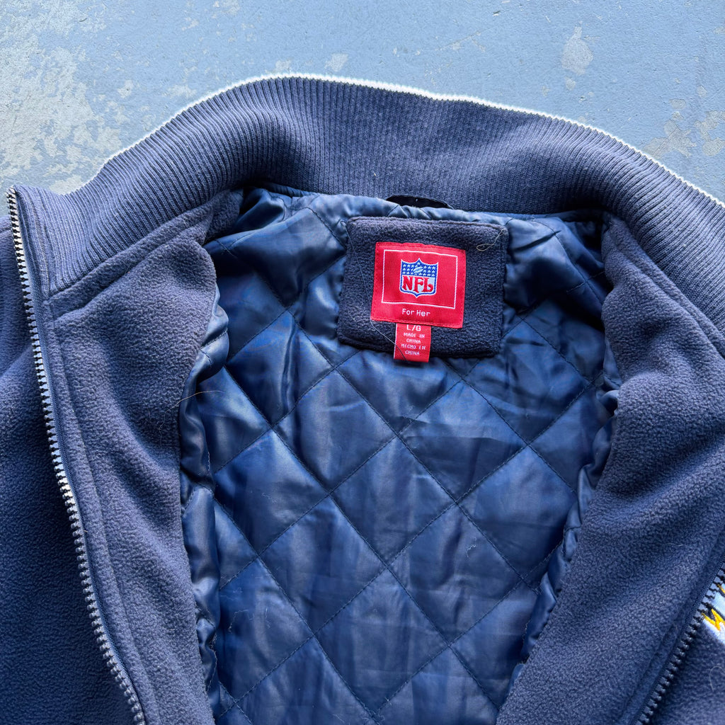 00’S NFL CHARGERS FLEECE JACKET (WOMEN'S L)